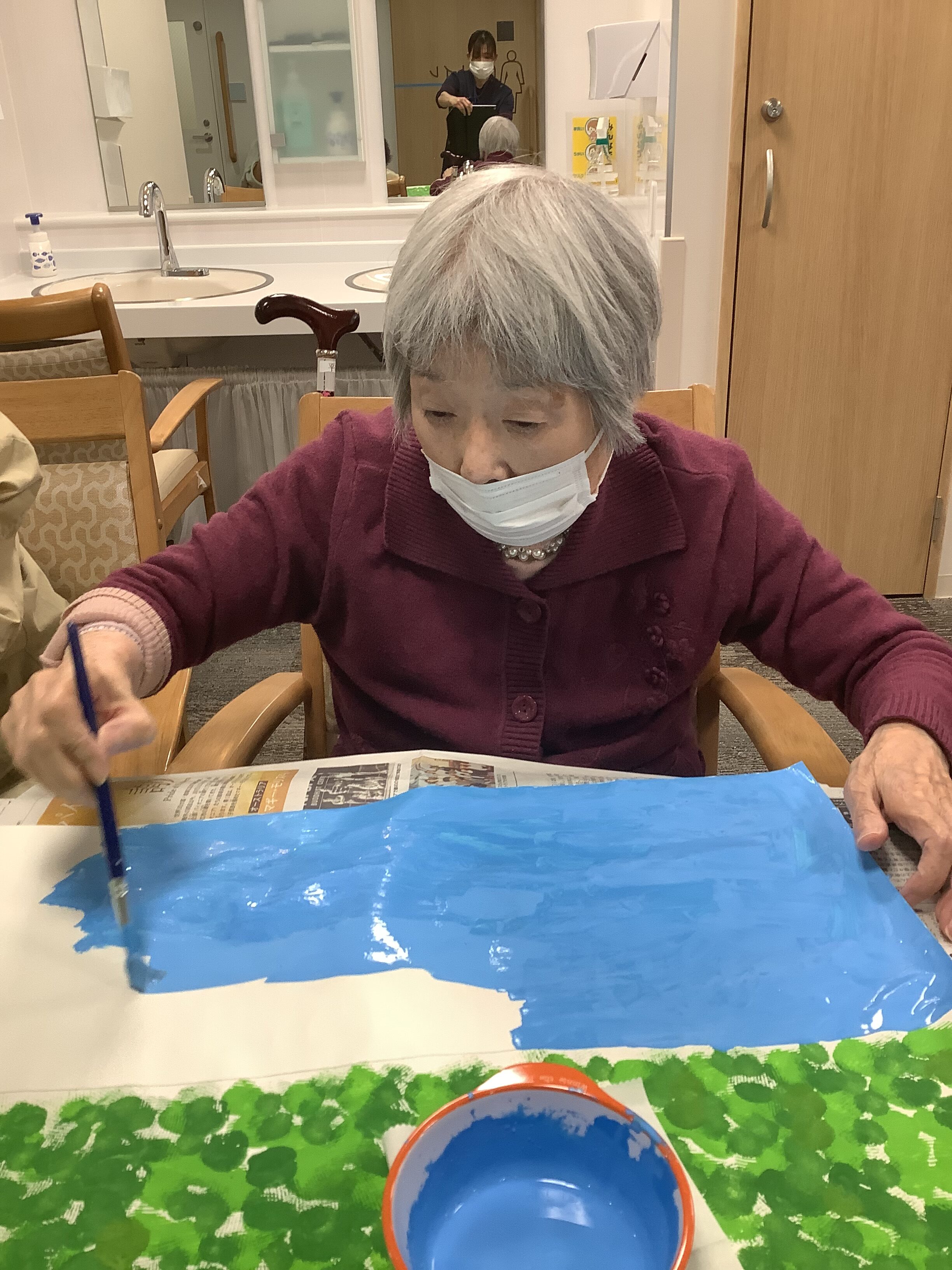 4月の壁画製作中！