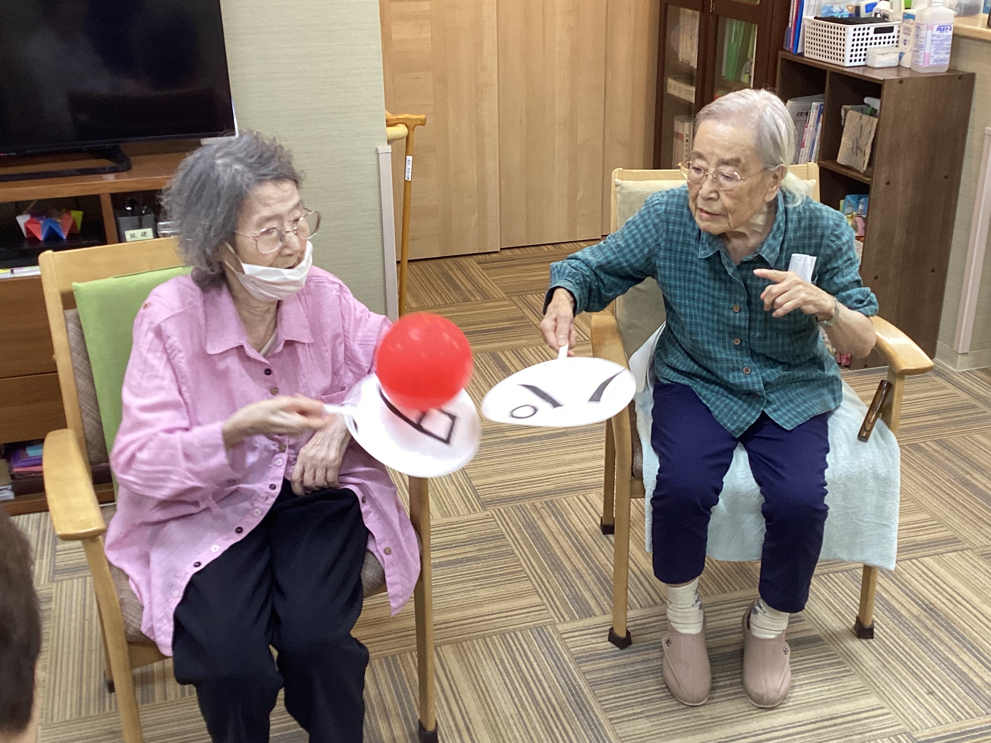 風船団扇渡し🎈
