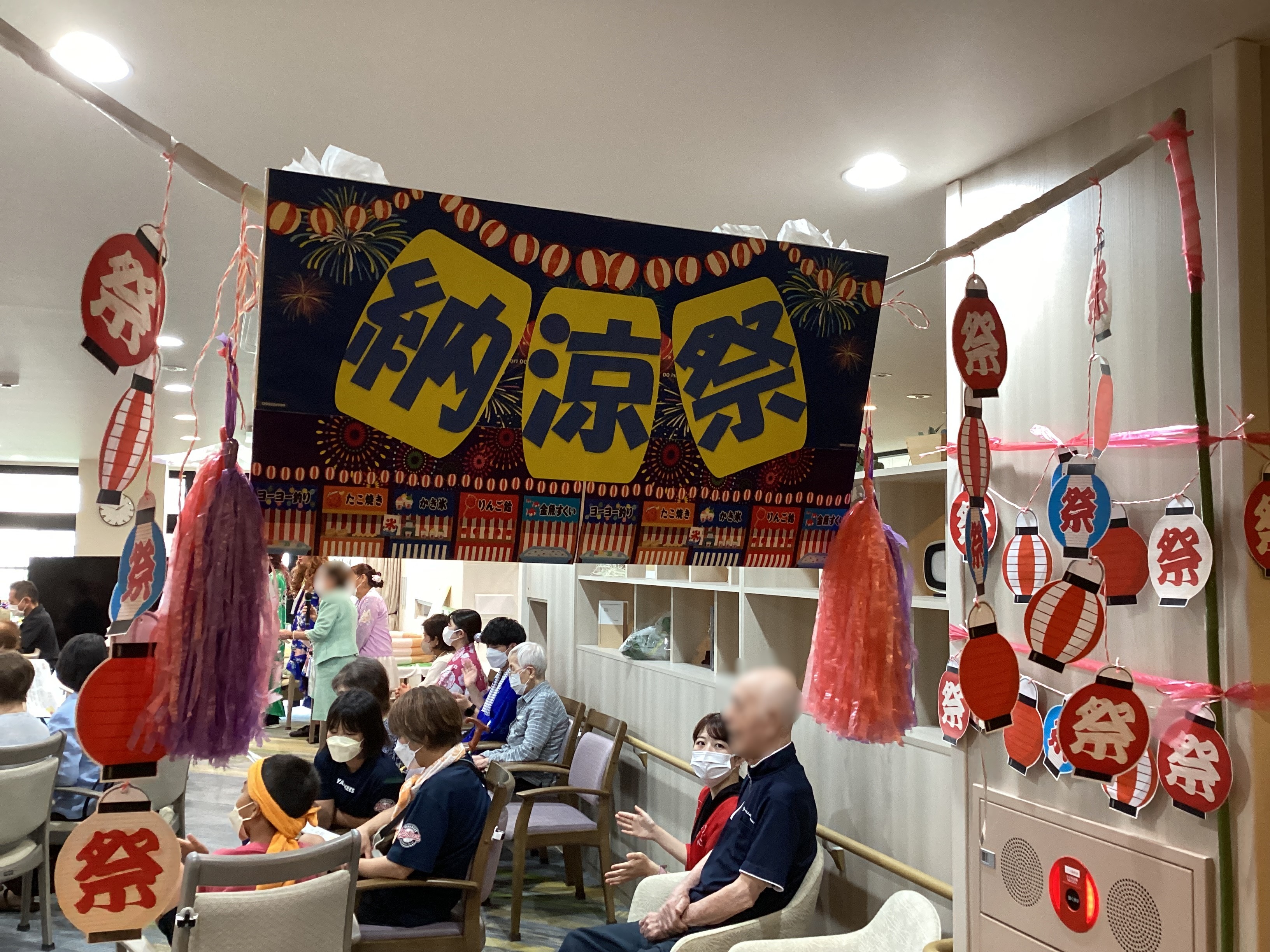 皆で頑張った納涼祭№２