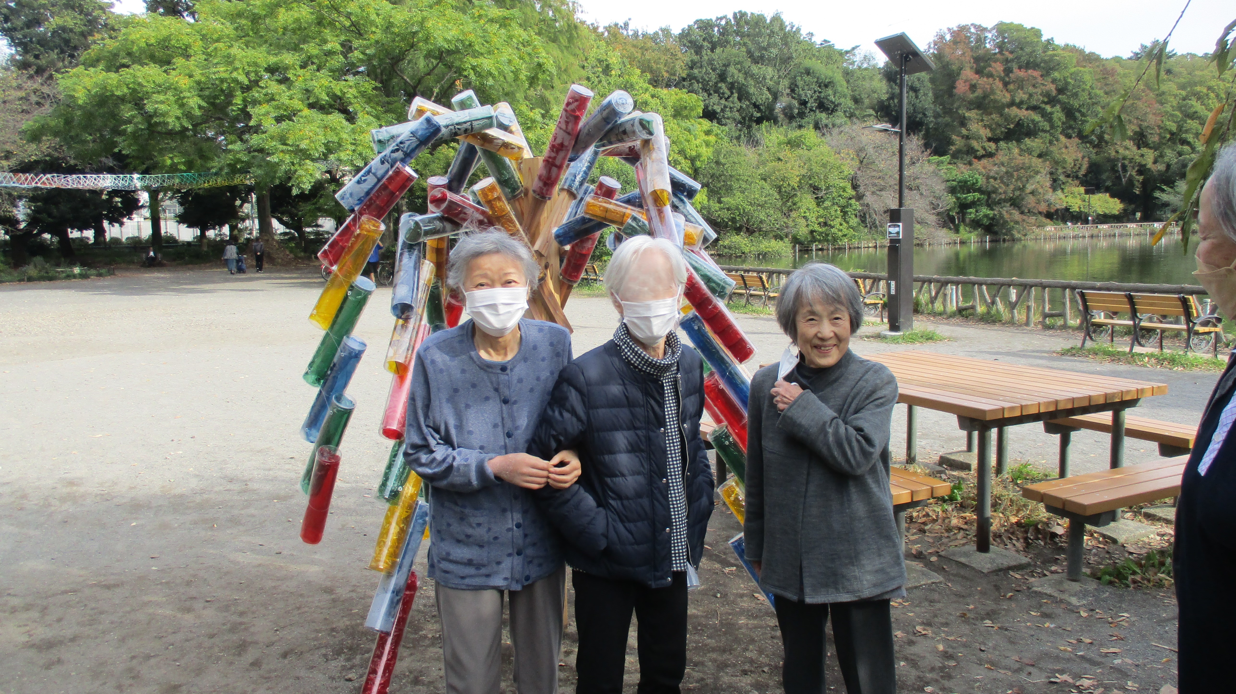 公園散歩に行きました。