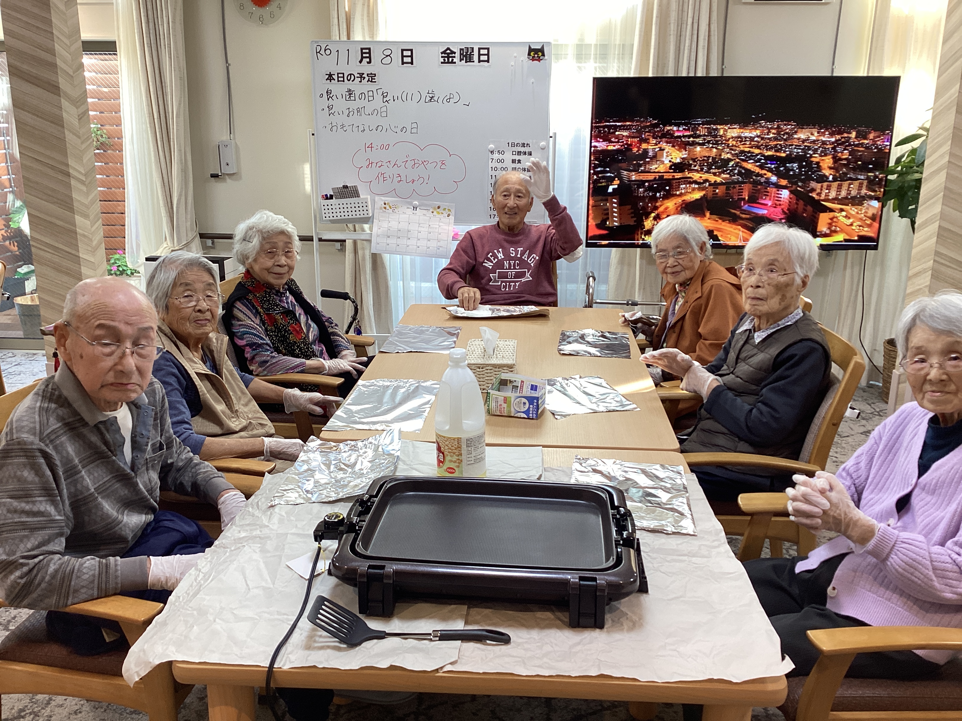 おやつレクリエーション「おやき」😋