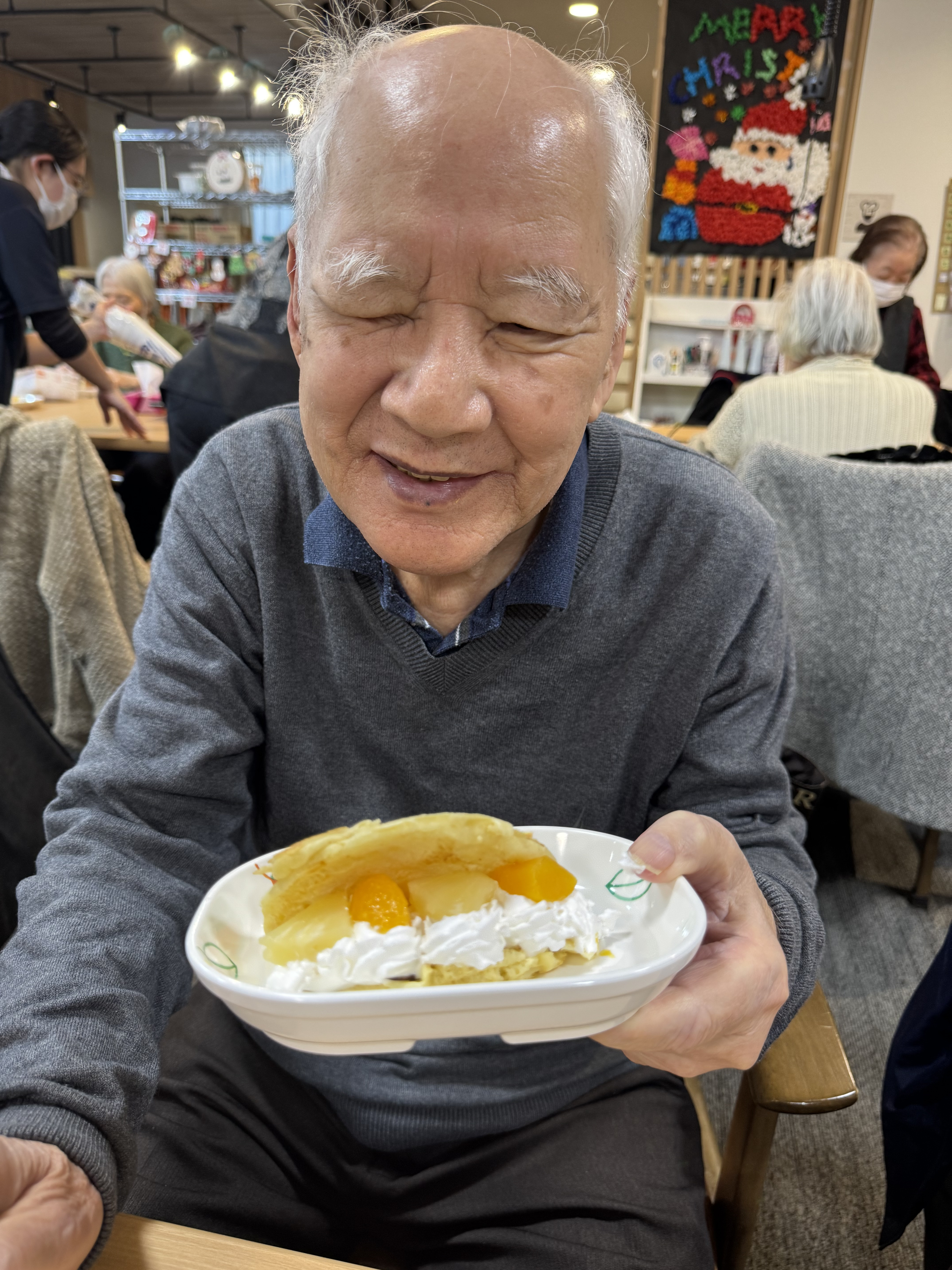 【葛飾奥戸】おやつレク フルーツオムレット(12月)