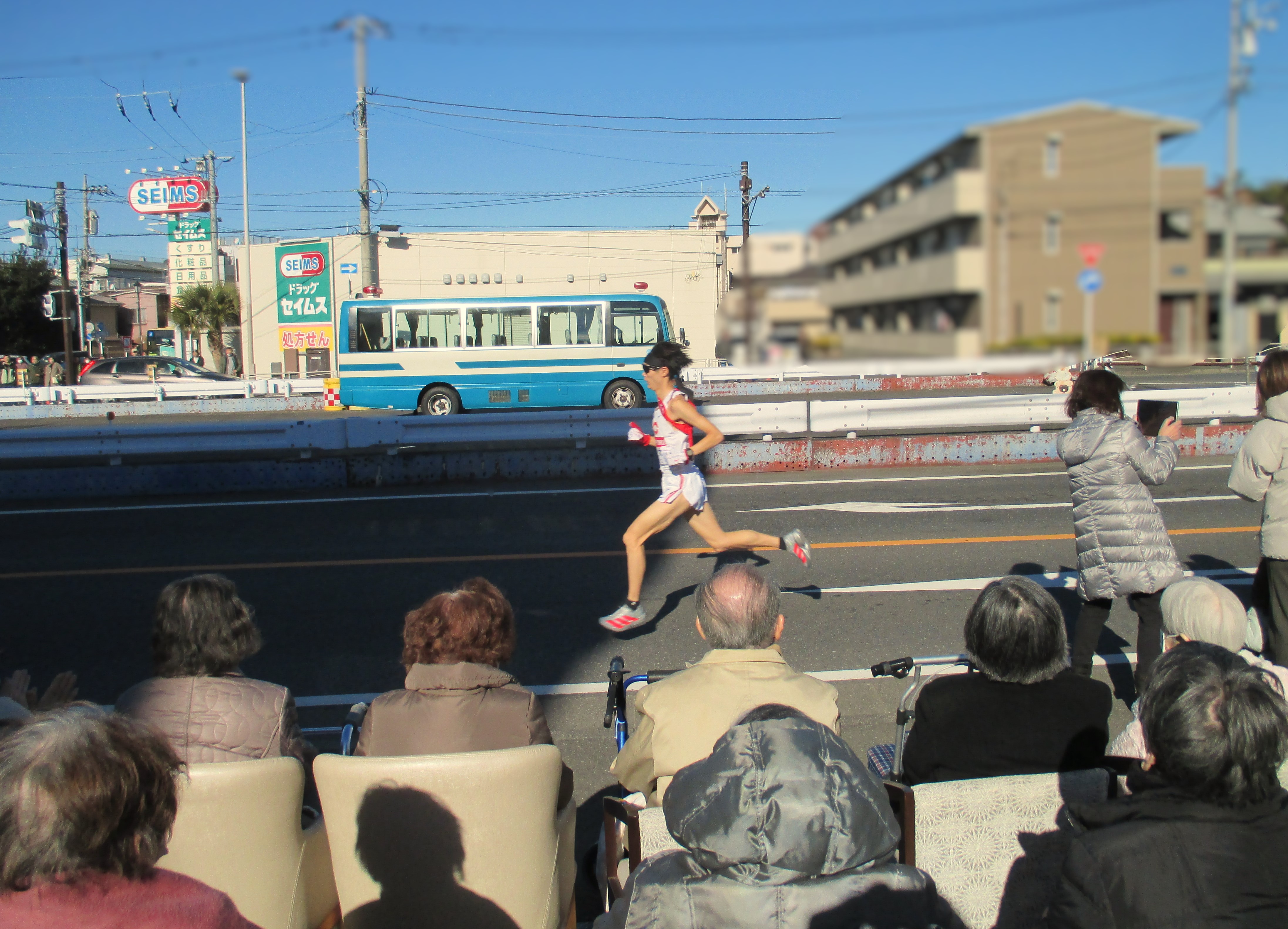 箱根駅伝　観戦！