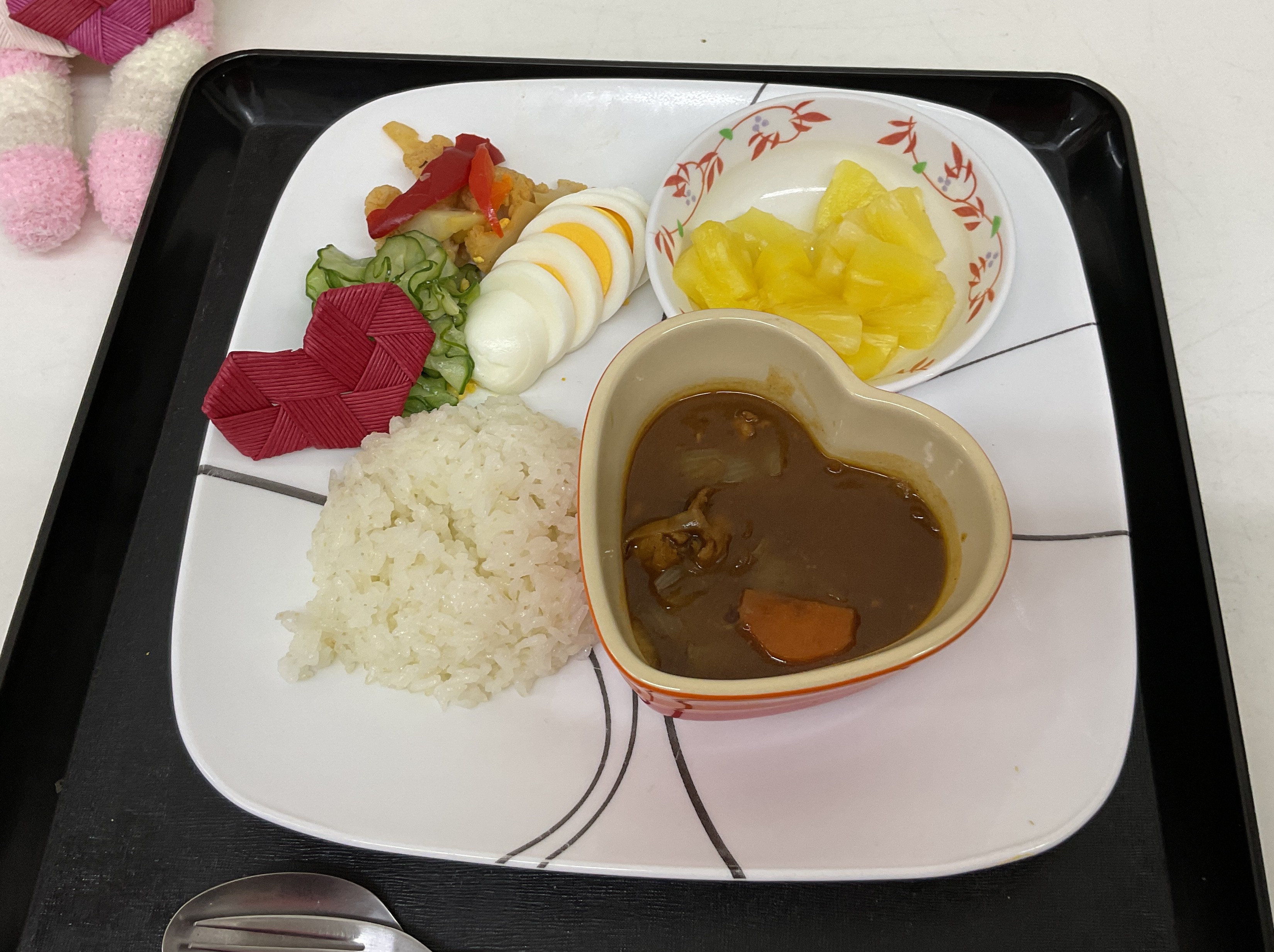 💓可愛いカレーでバレンタインだ😆‼️