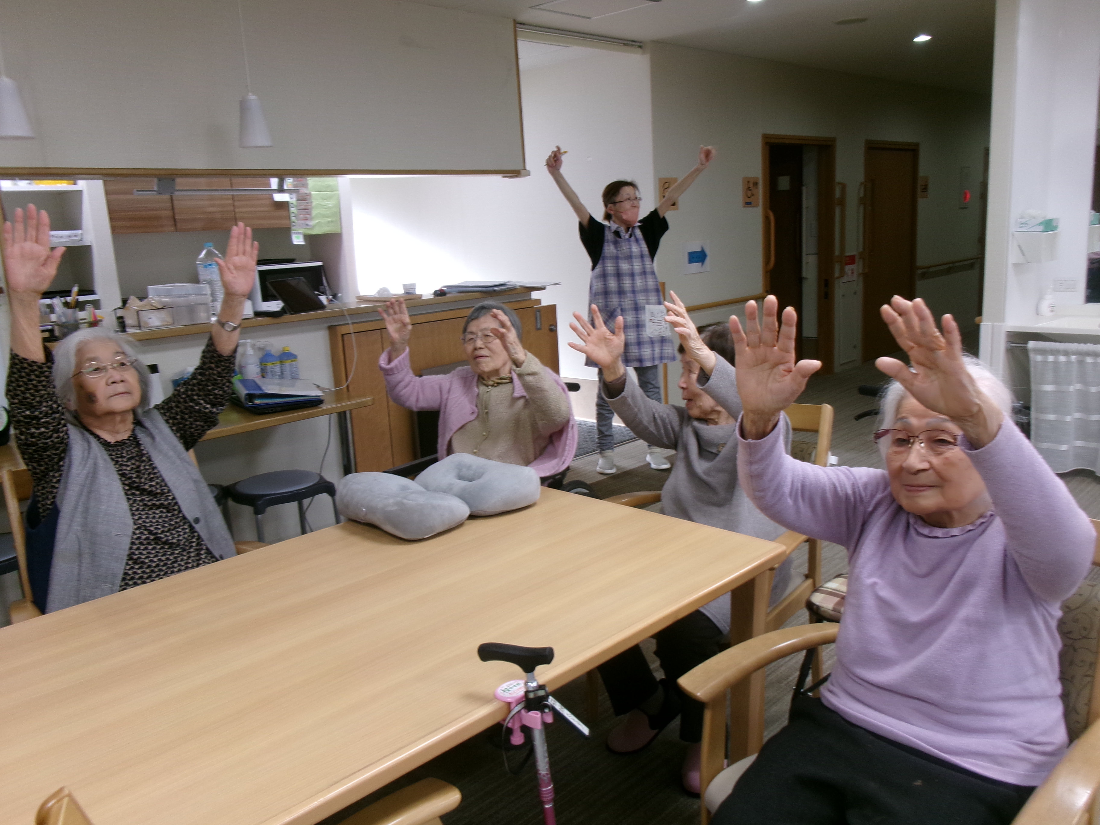 寒の戻りには体操するのみ！