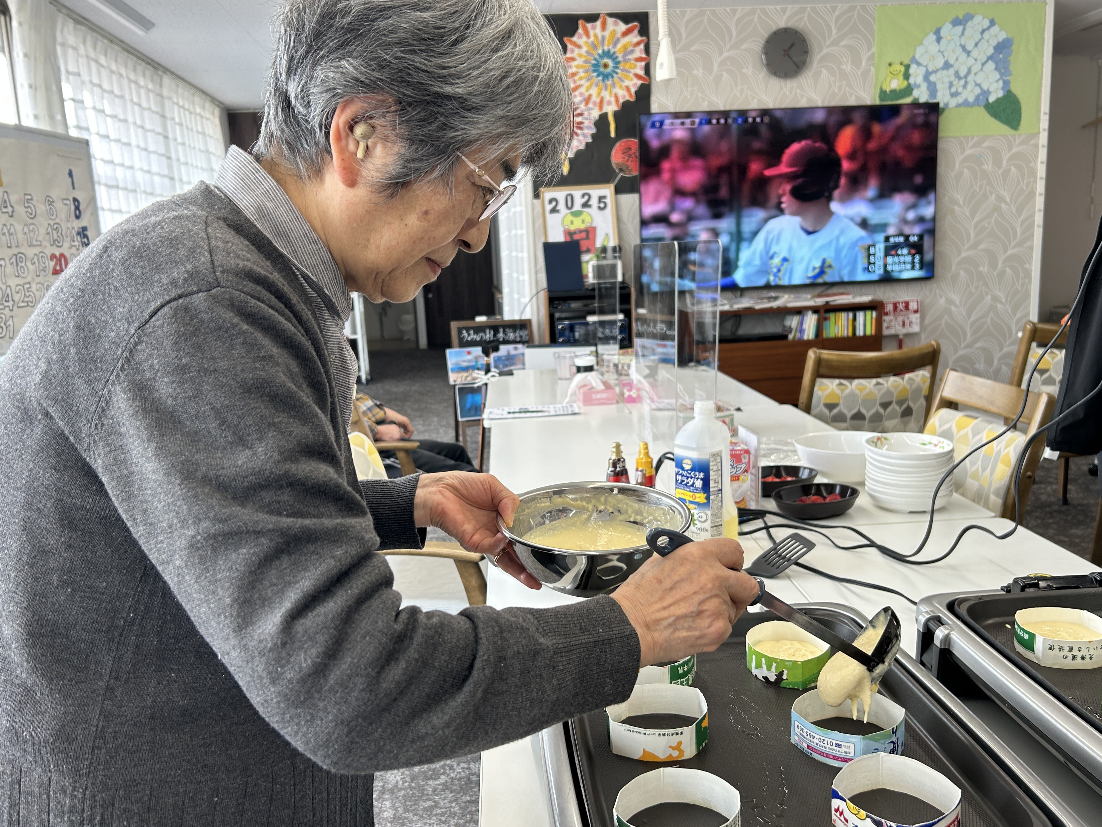 【おやつレク】ホットケーキ作り！！