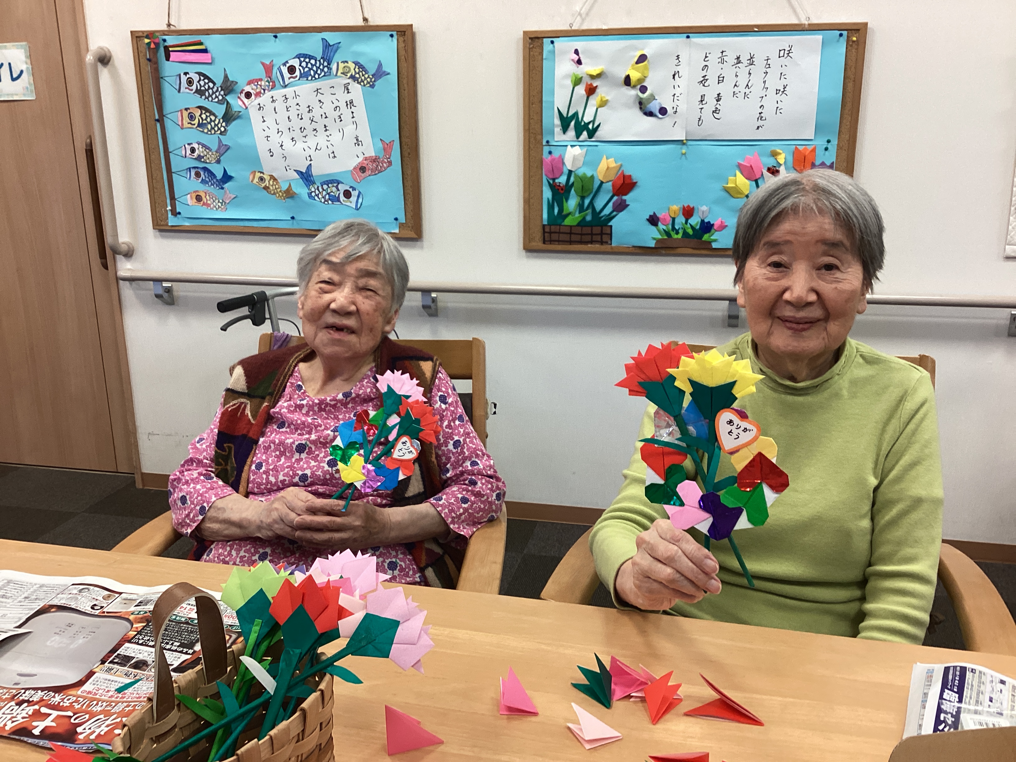 母の日飾作り