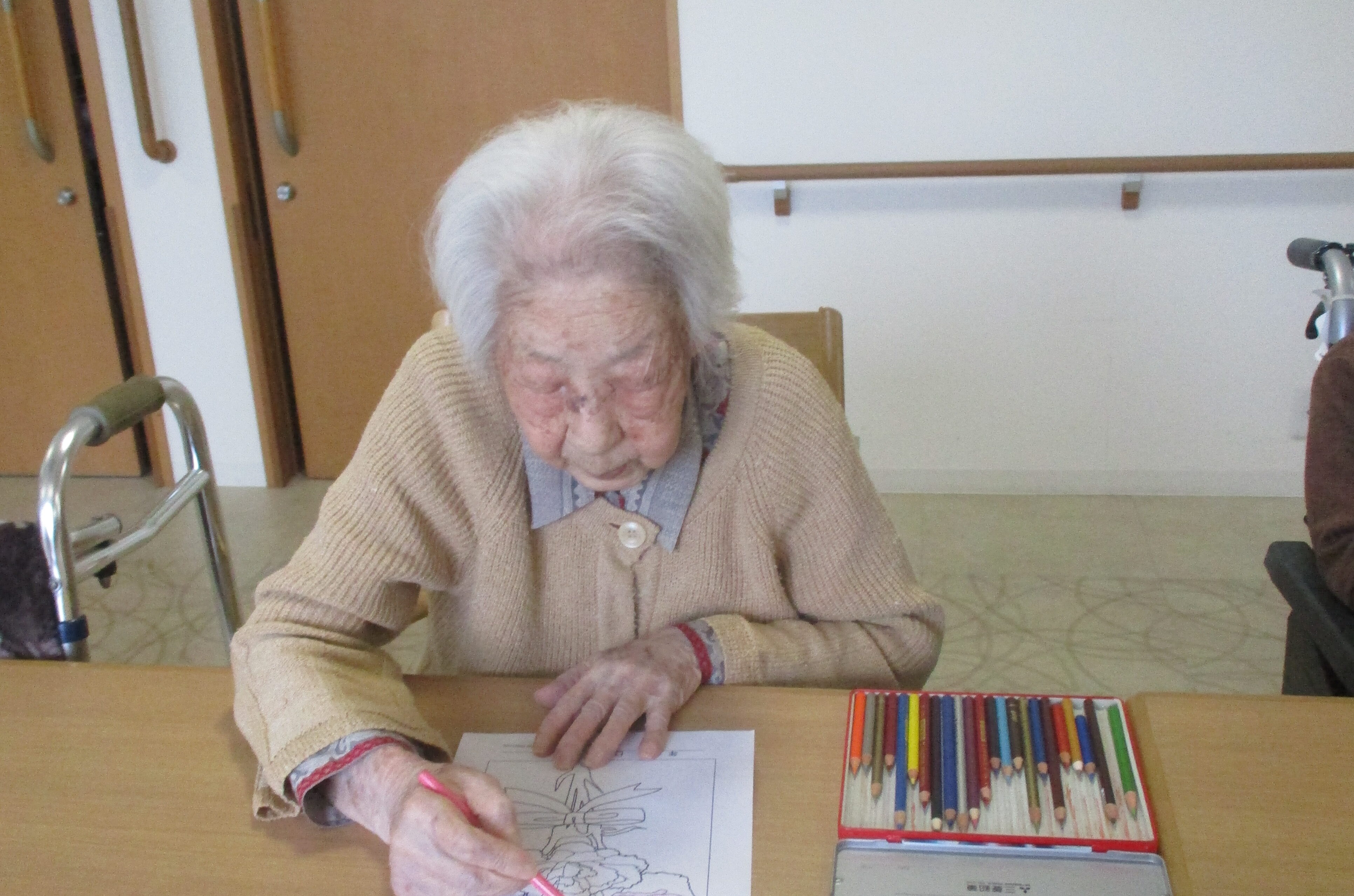 塗り絵レク✍