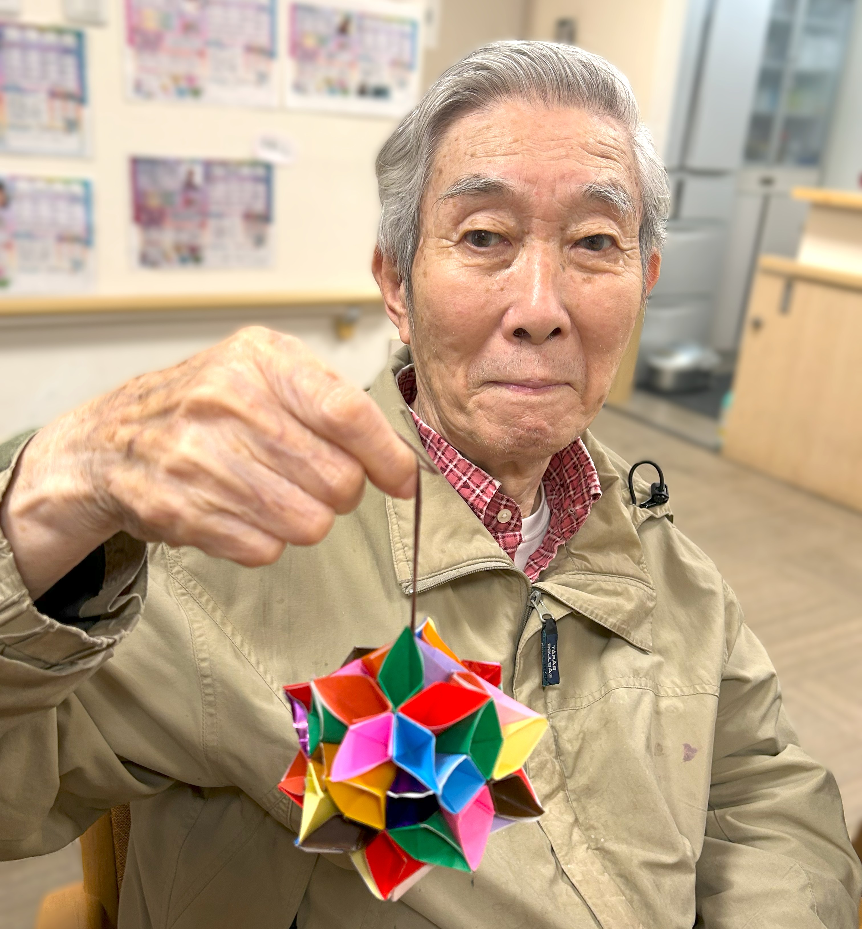 折り紙教室～花のくす玉～後編