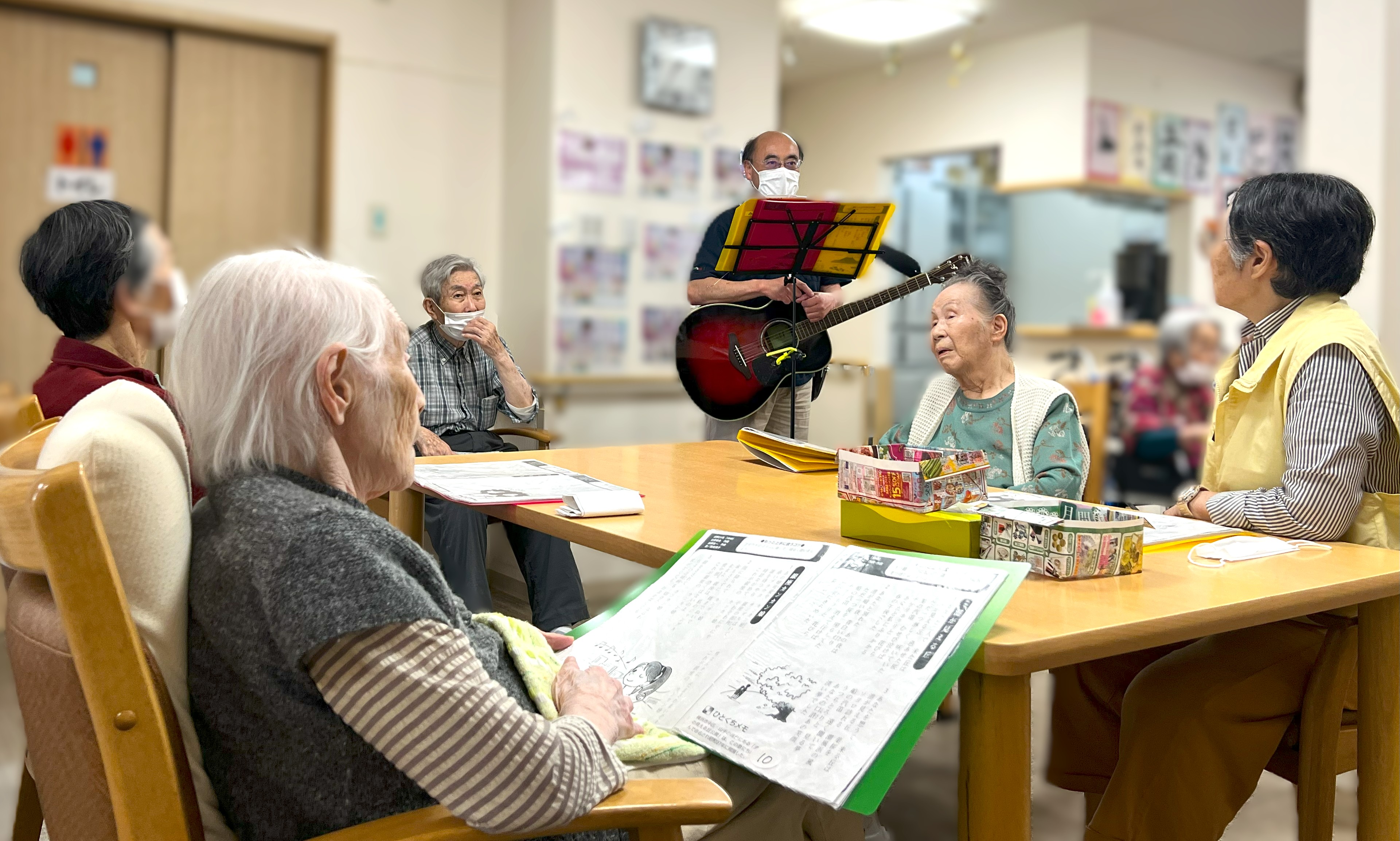ギターの音色に合わせて