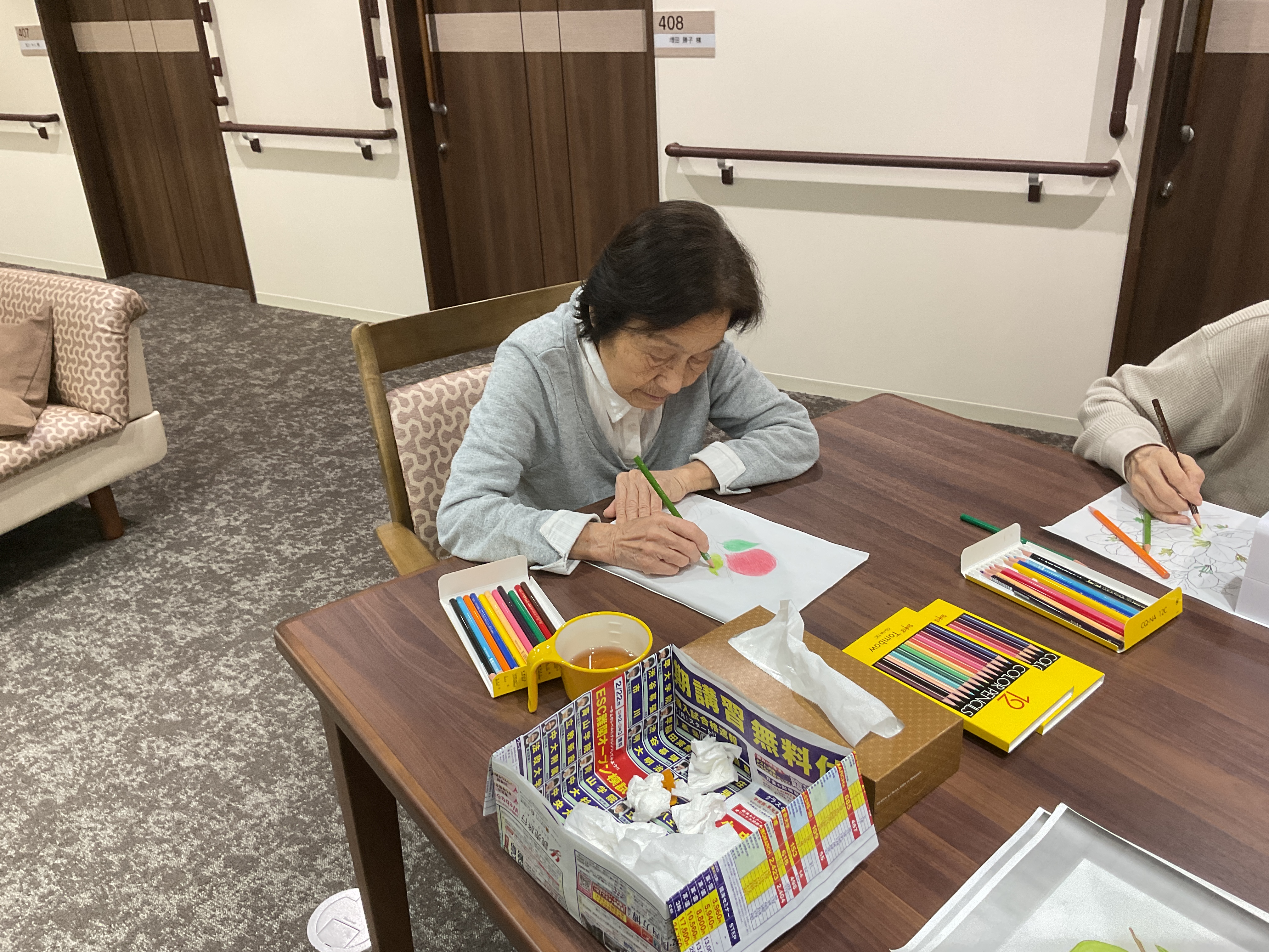 塗り絵レク