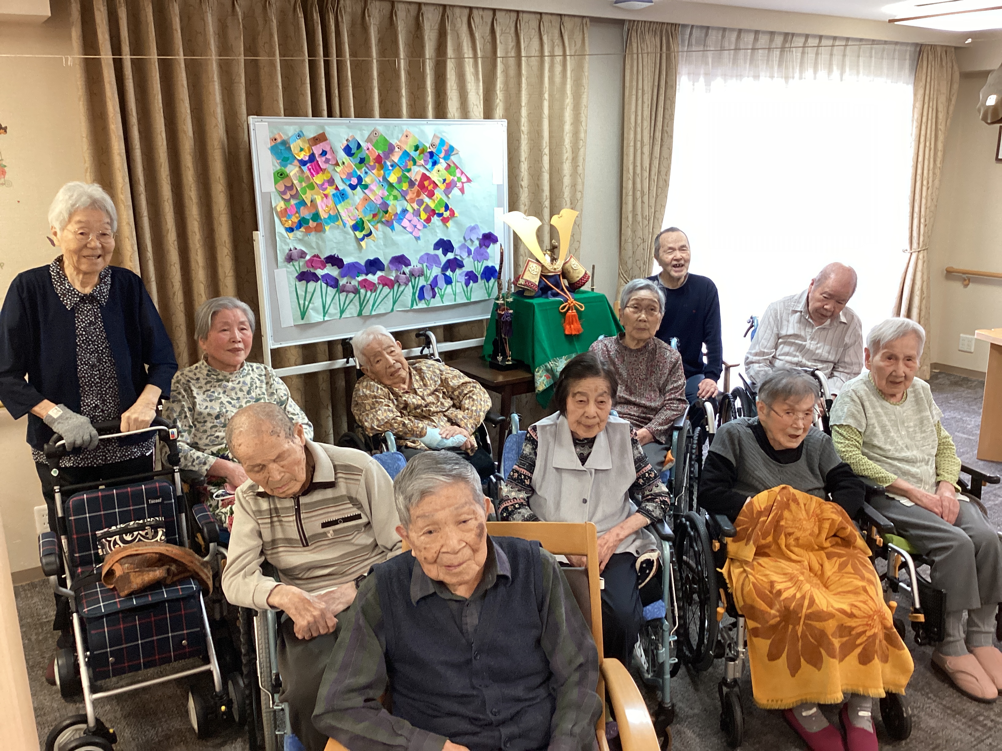 🎏こいのぼりの壁面飾り完成！