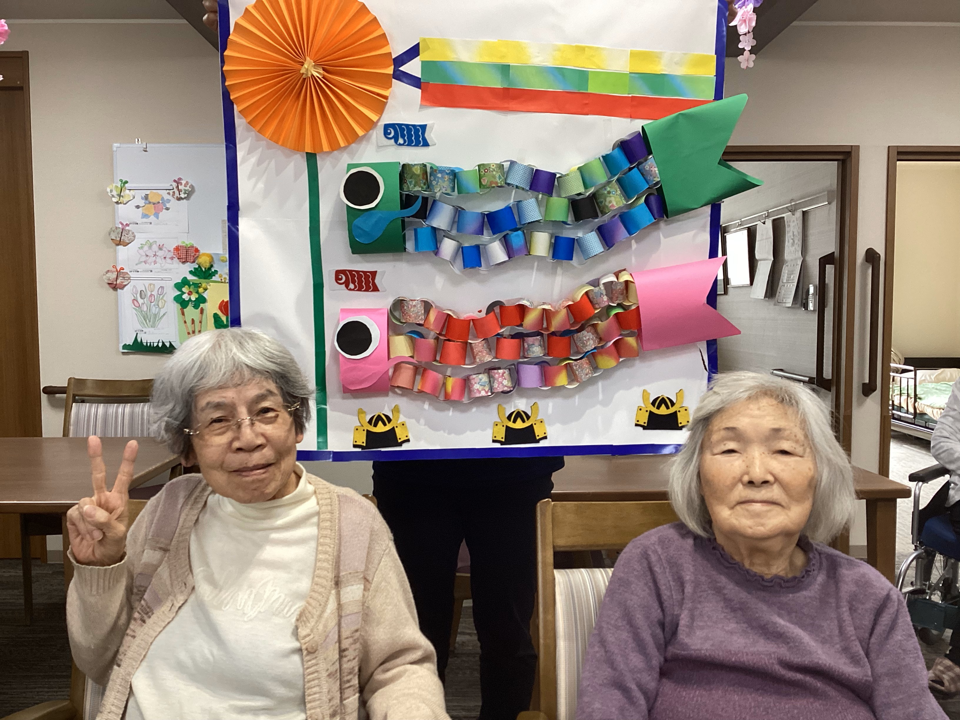 五月の節句！皆で鯉のぼりを作りました。
