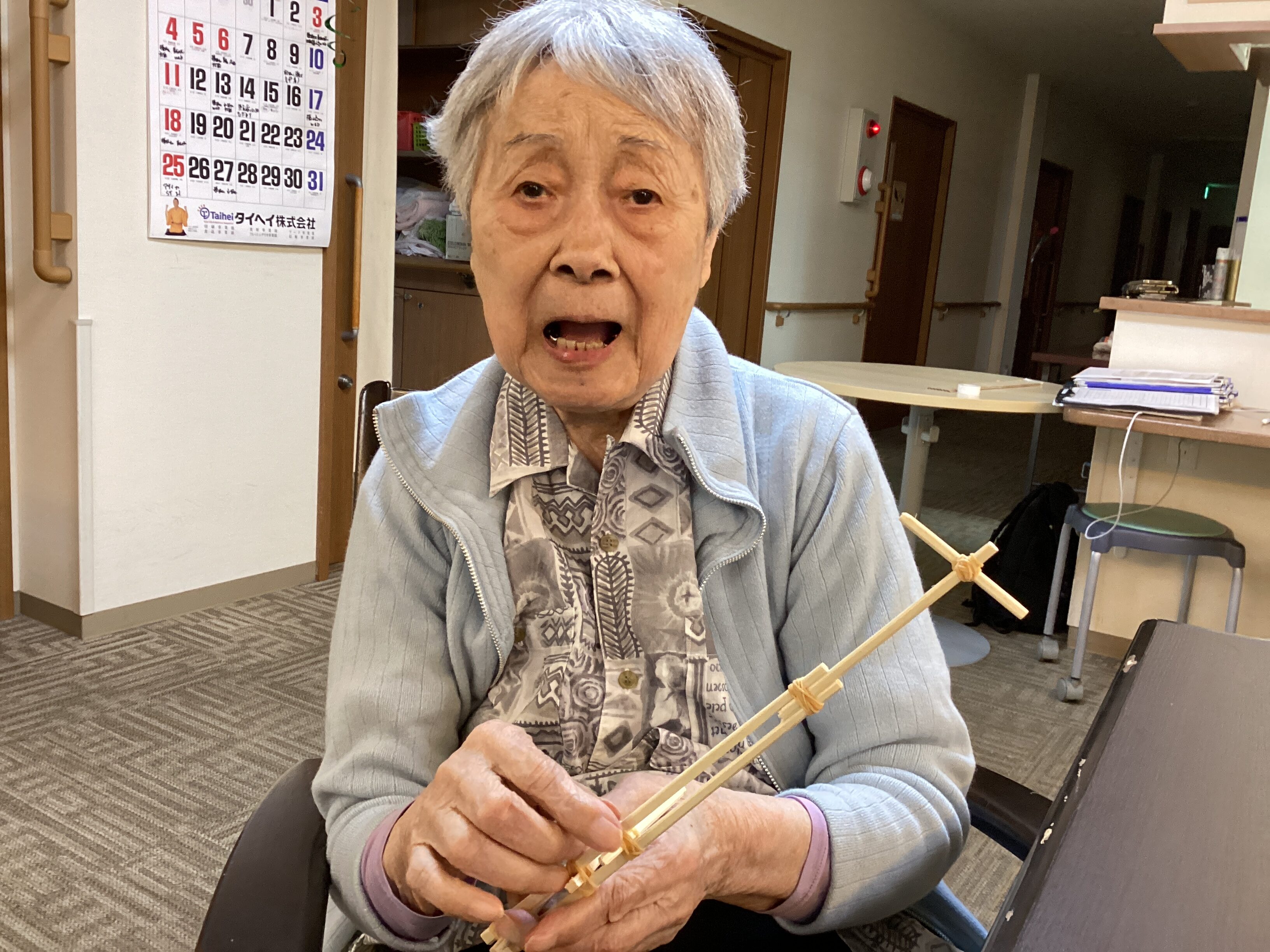 割りばし鉄砲(・・?…♥空飛ぶハート♥