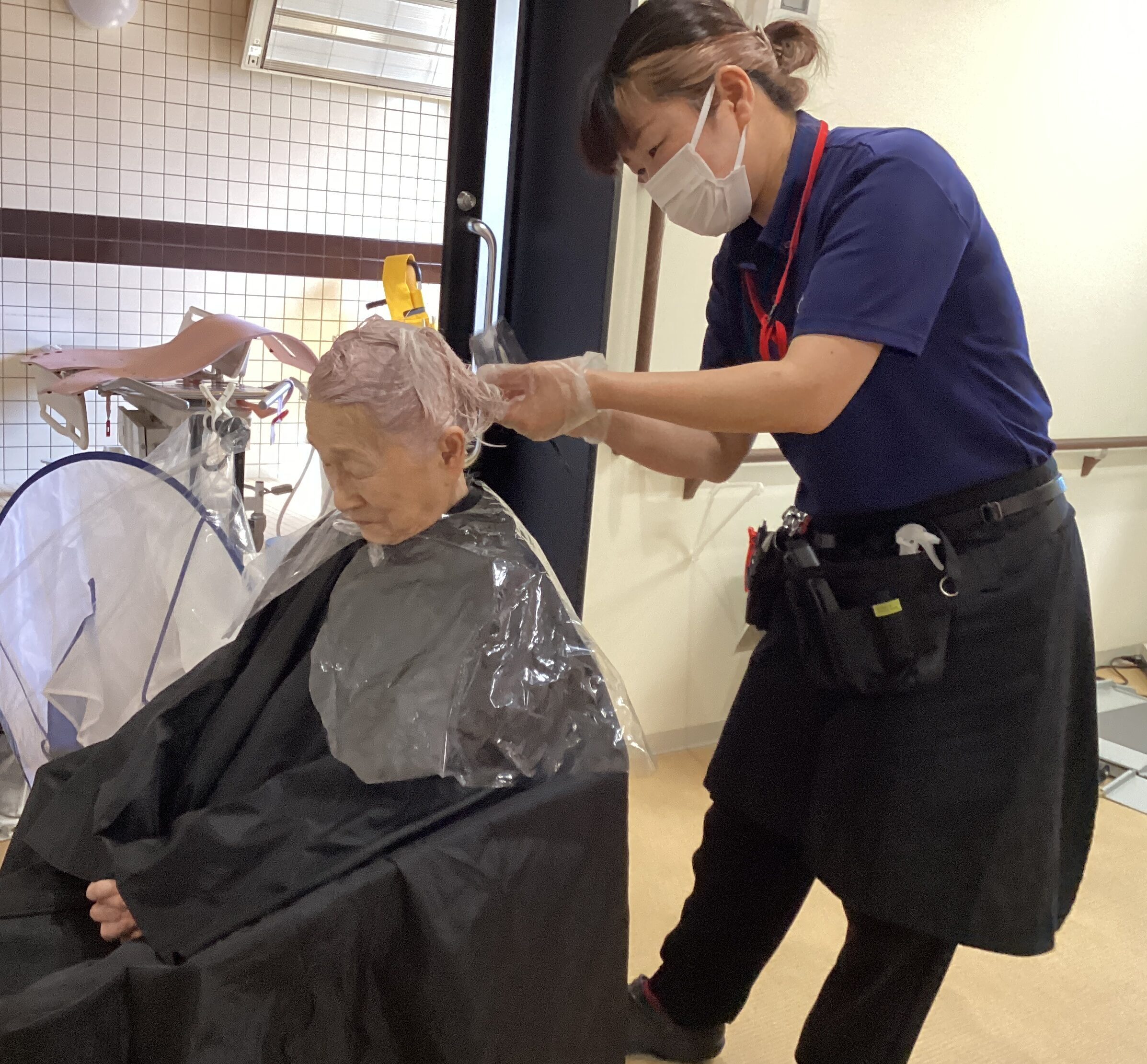 今日は訪問理美容です✂