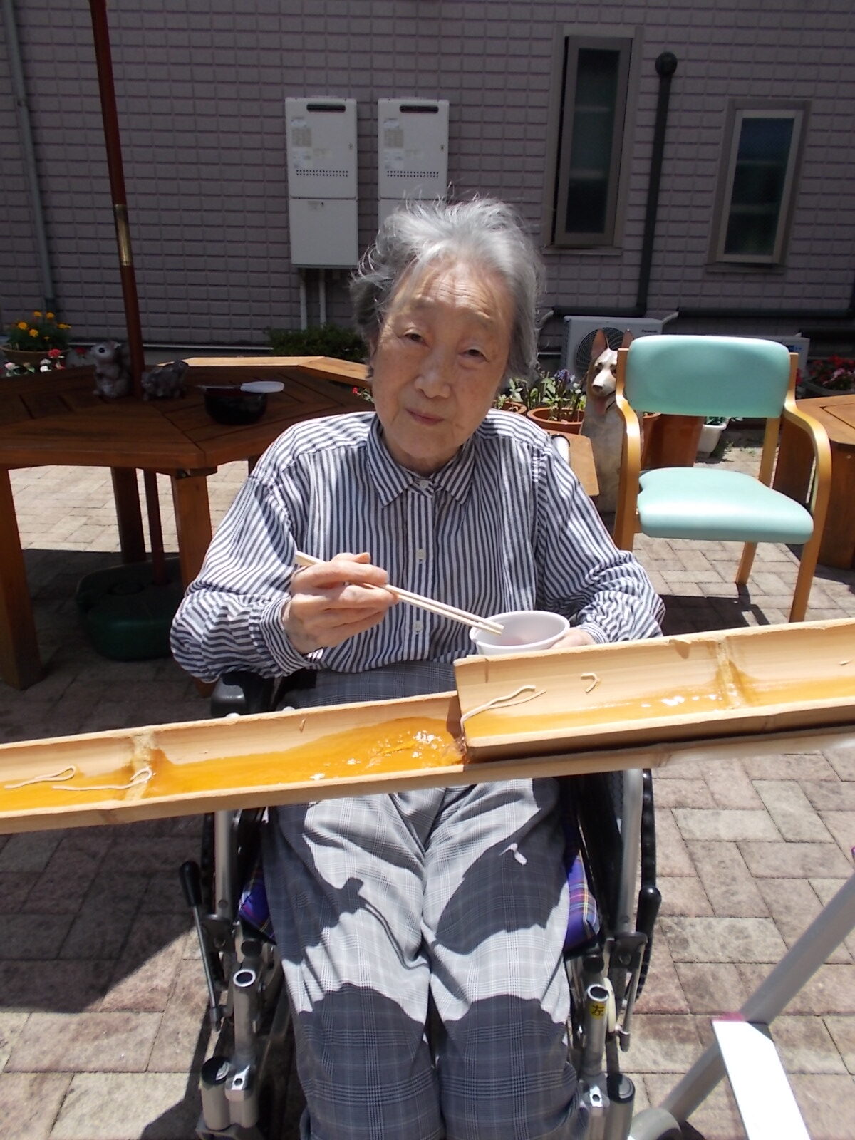 好天、微風、流しソーメン　その4