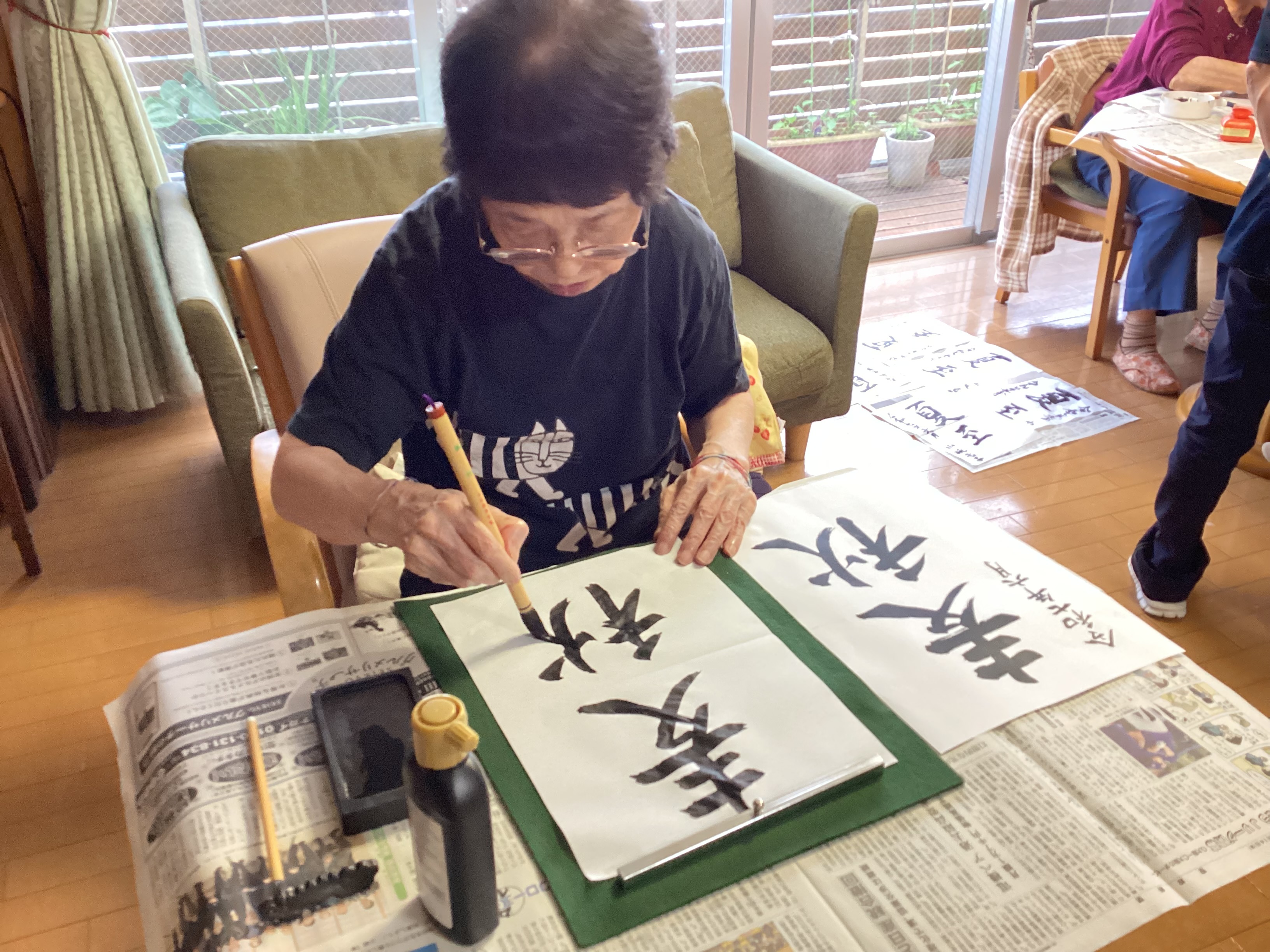 2025年6月11日　習字教室の開催