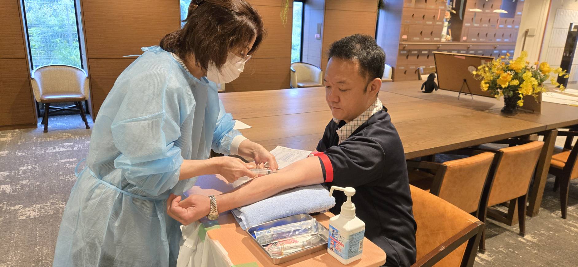 上尾あおき苑　定期健康診断です