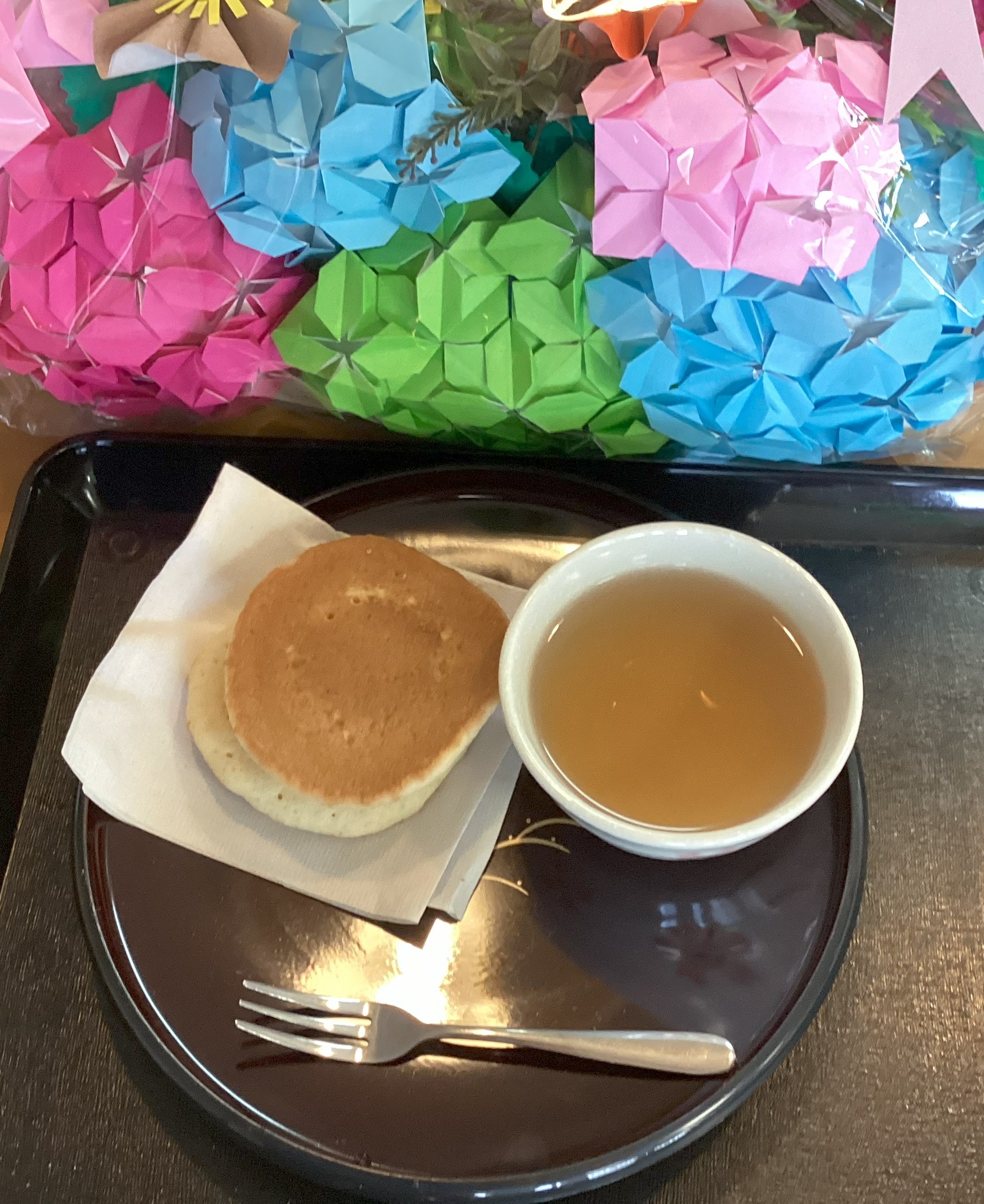パンケーキ焼きました♪