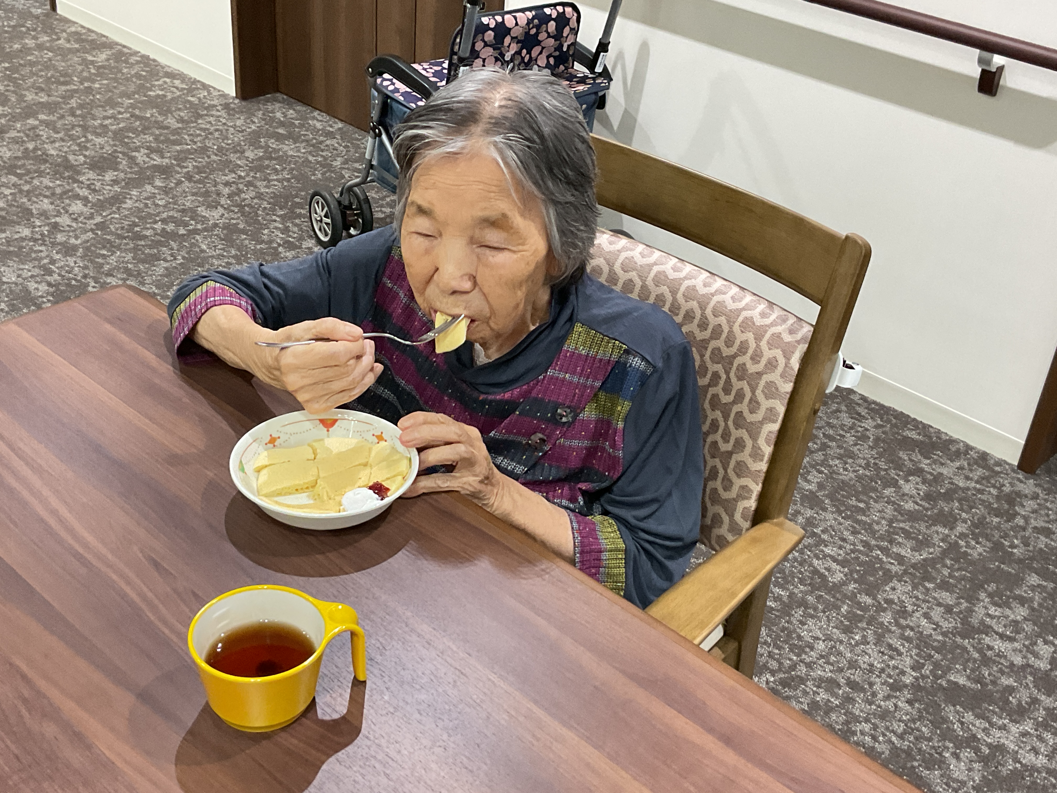 パンケーキを食べました！