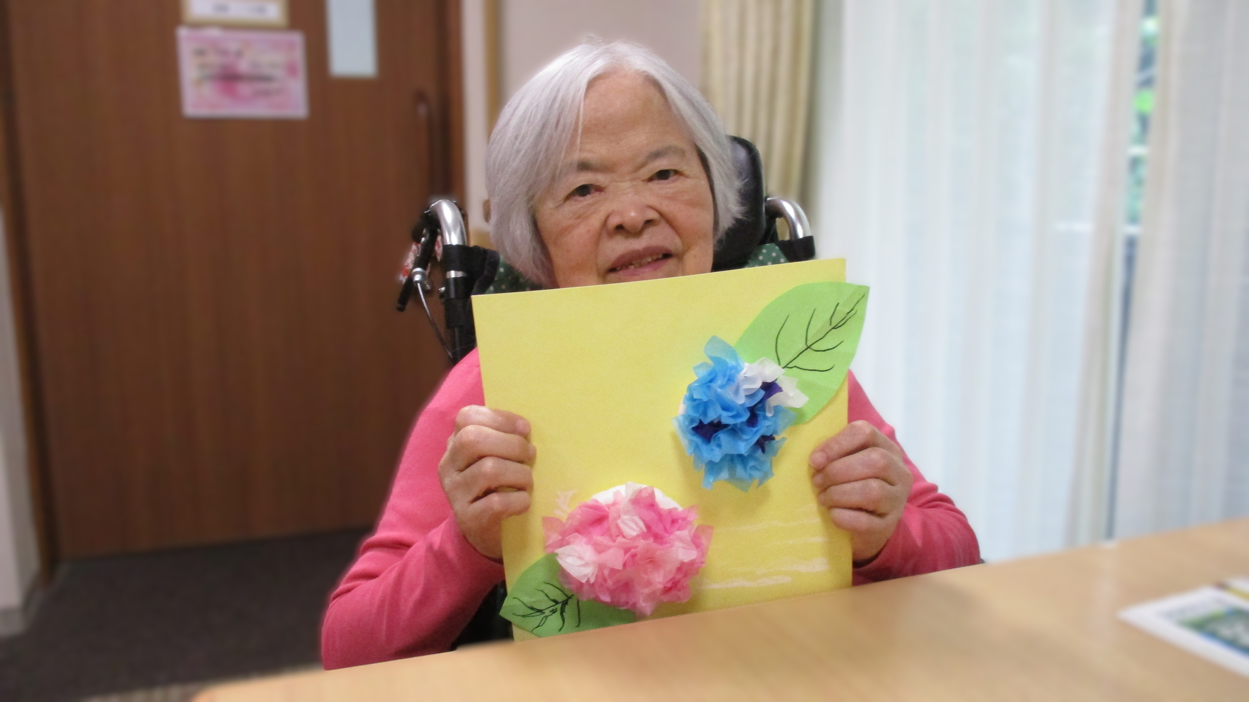 壁画作り紫陽花