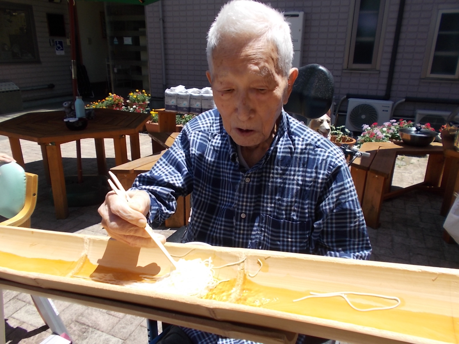 好天、微風、流しソーメン　その3