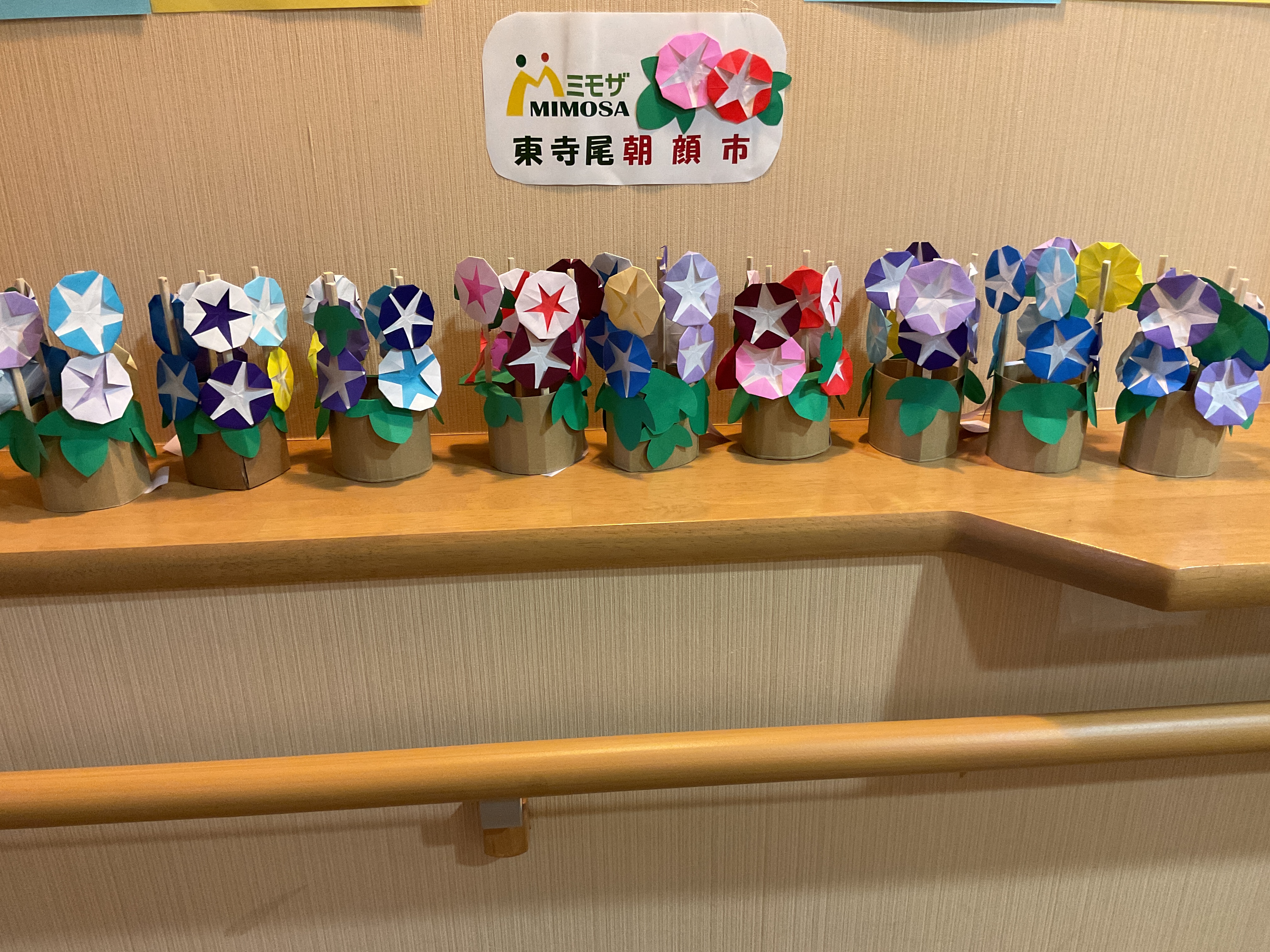 東寺尾朝顔市です。