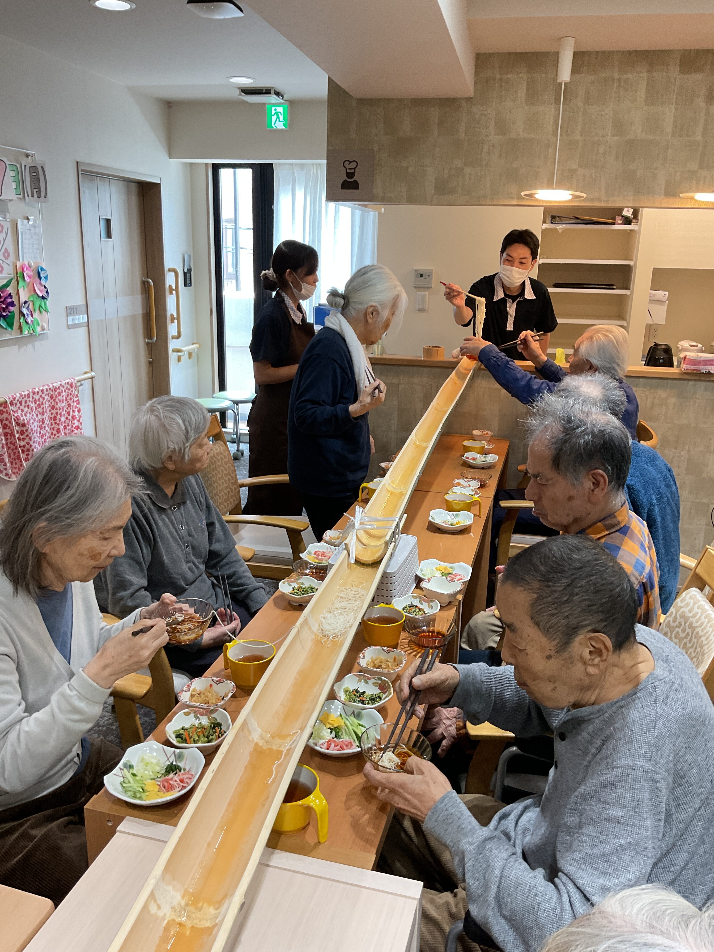 七夕♡流しそうめん