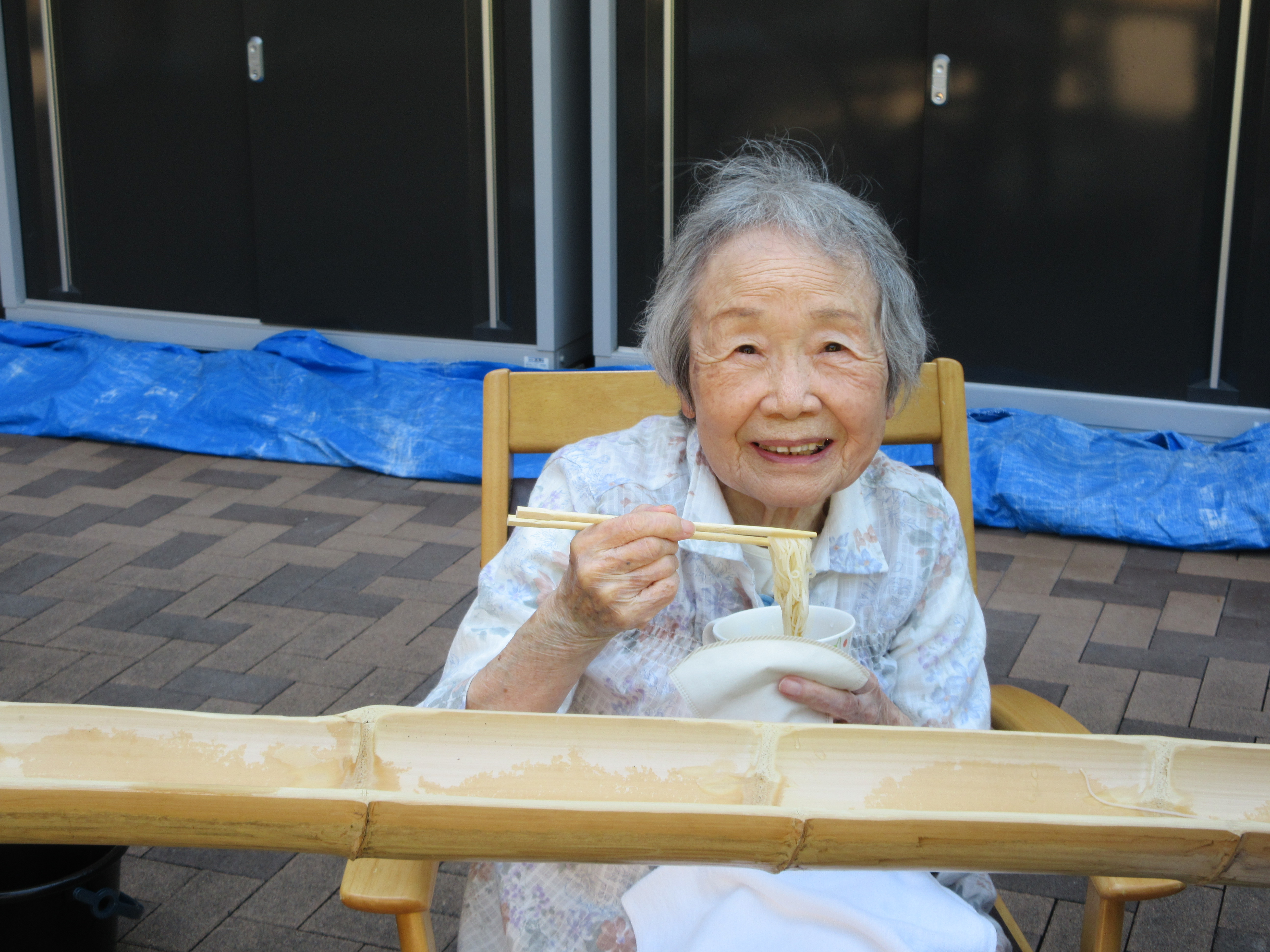 今年もやってきました！流しそうめん！！