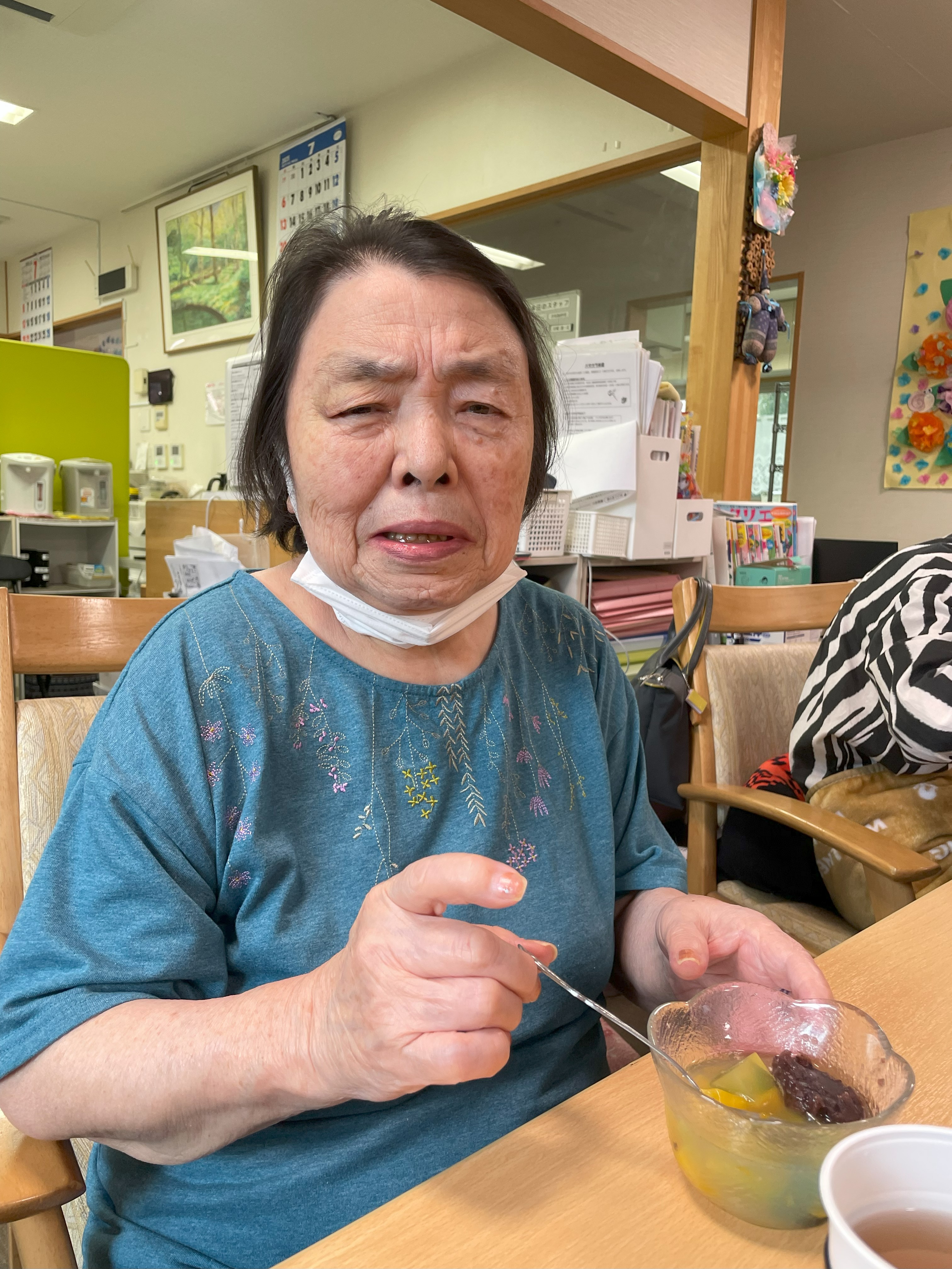 あじさいカラーのあんみつレク２