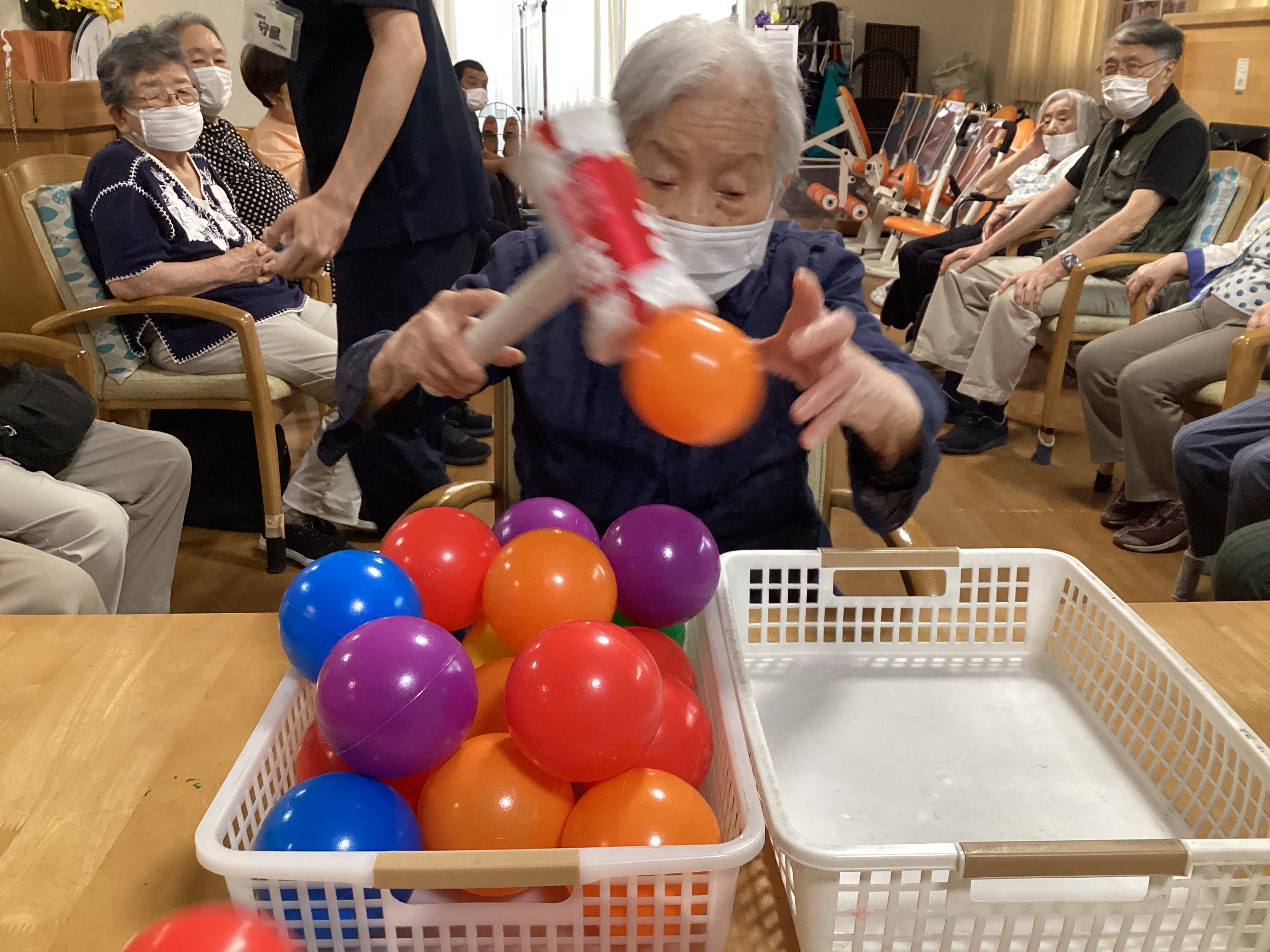 ボールよ🔴くっついて‼