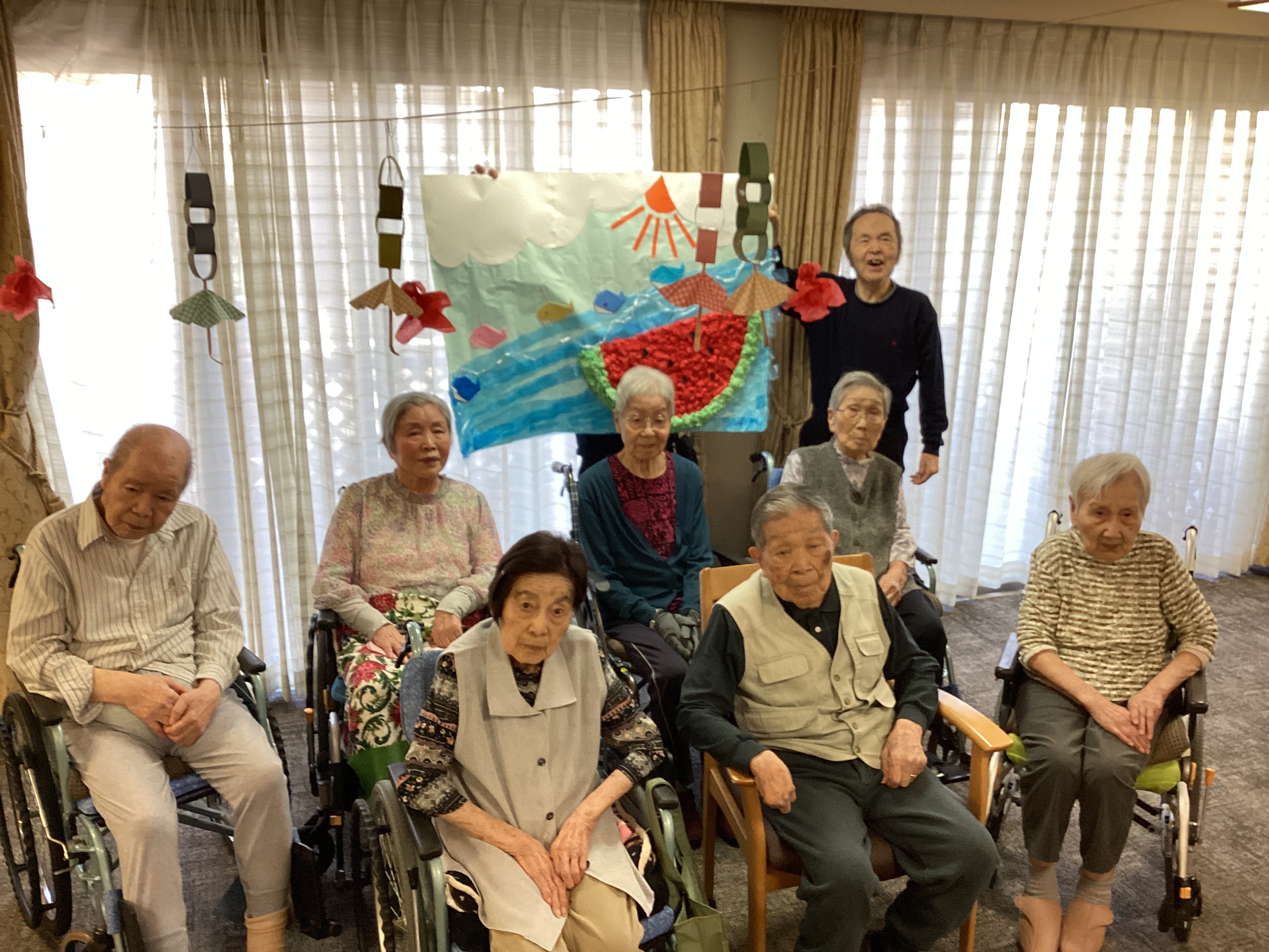 夏の壁紙製作