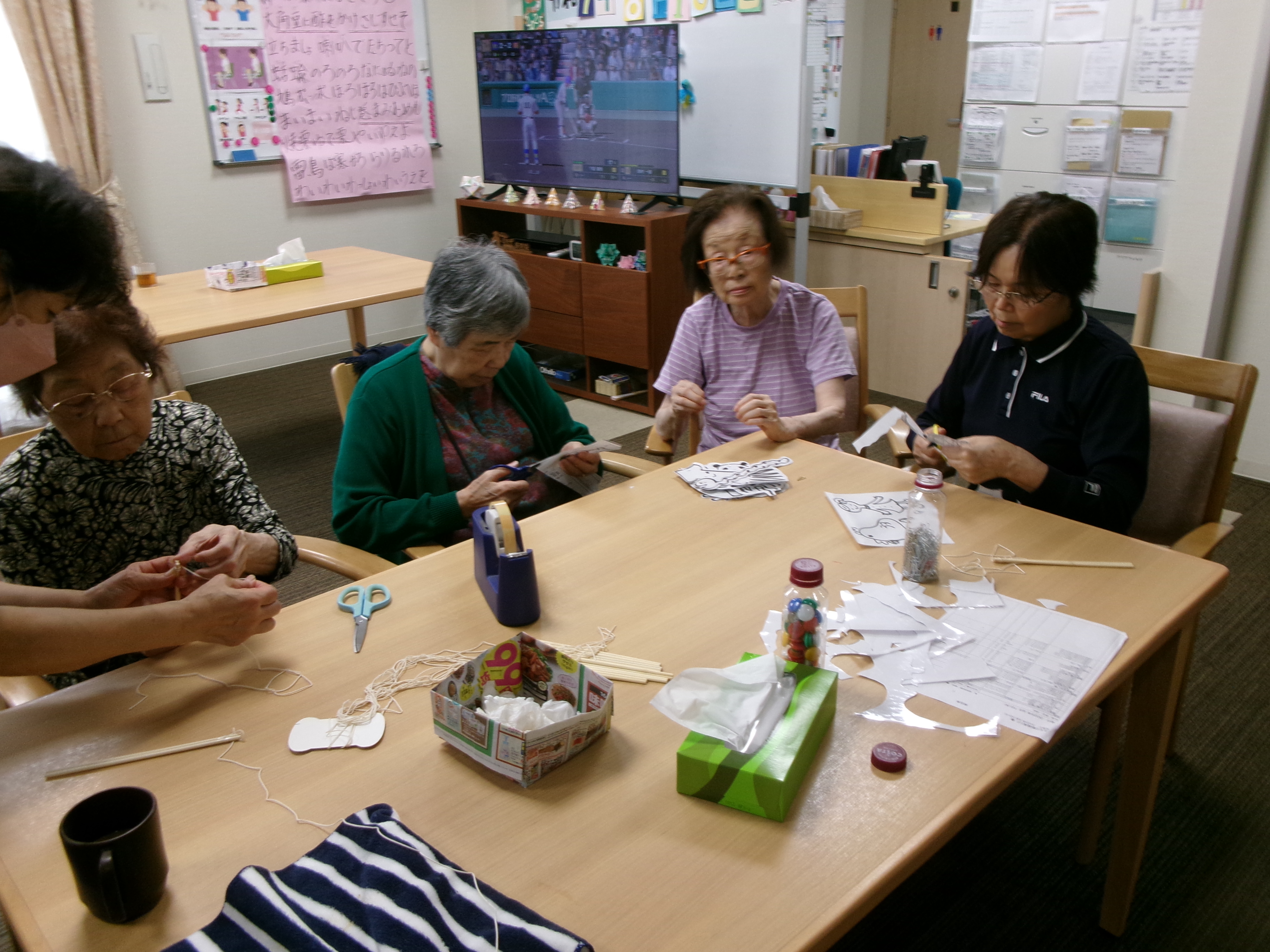 レクリエーションの道具を作成！