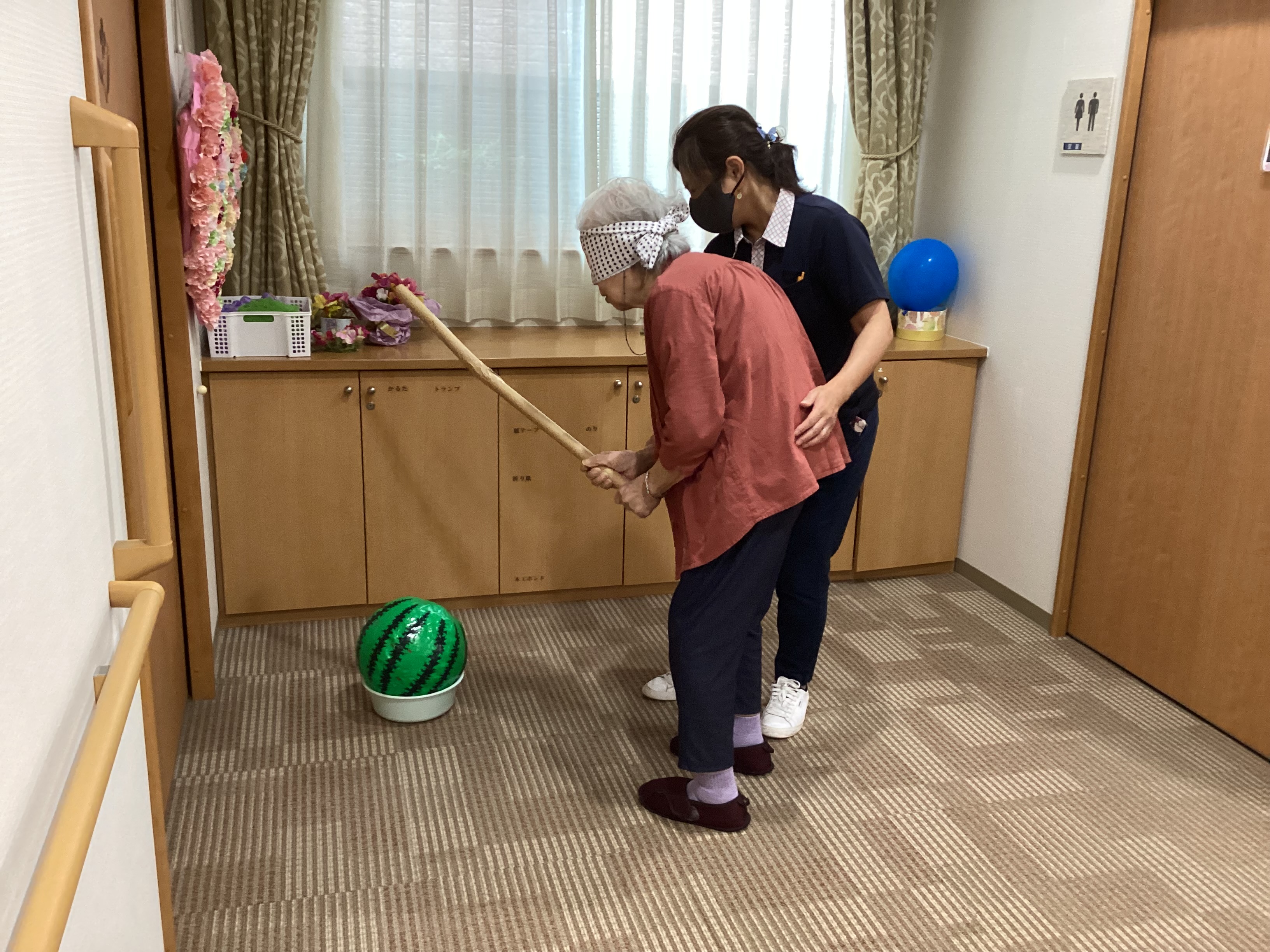 夏だ！すいか割りだ！