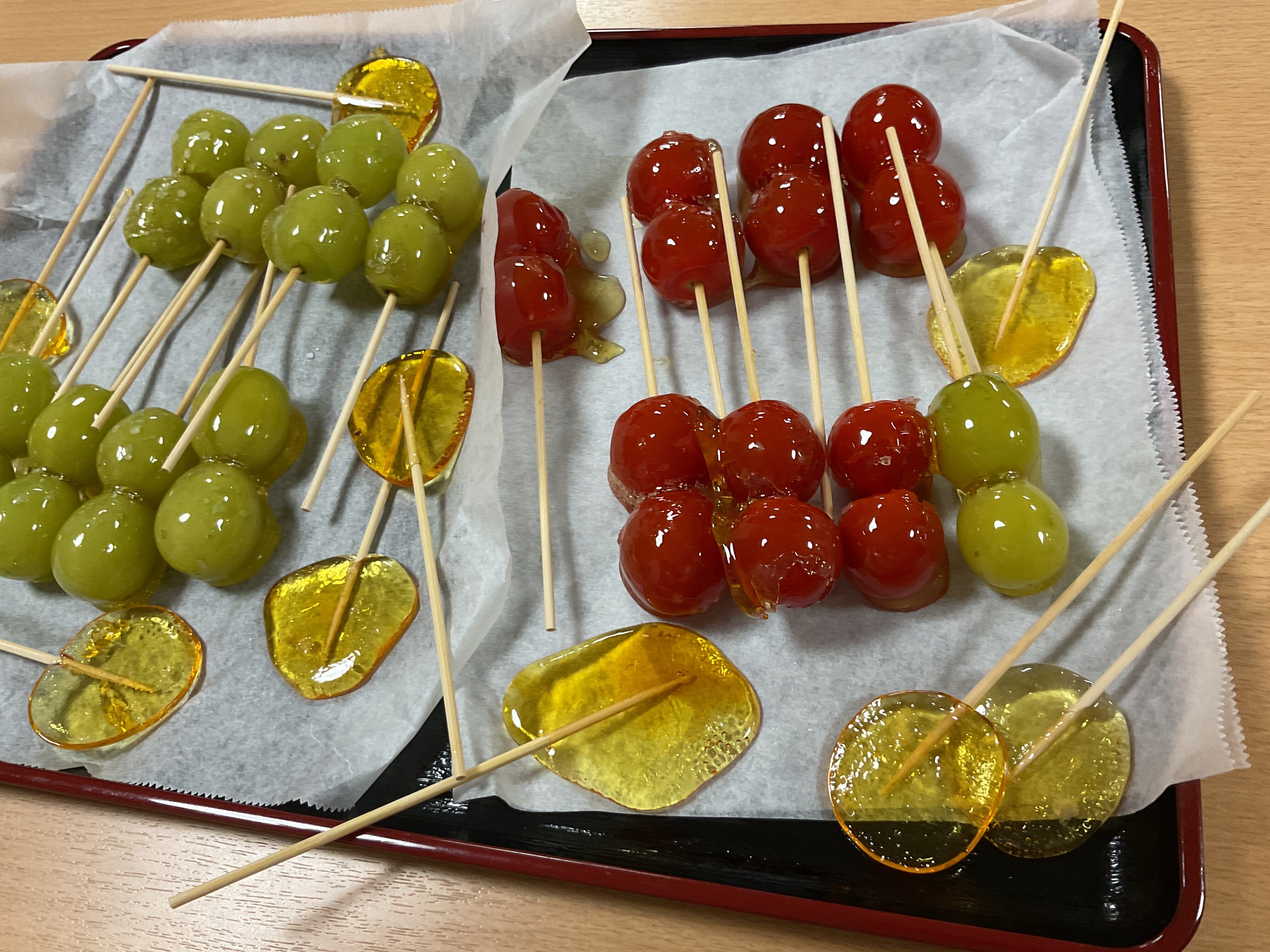 手作りおやつを楽しみました