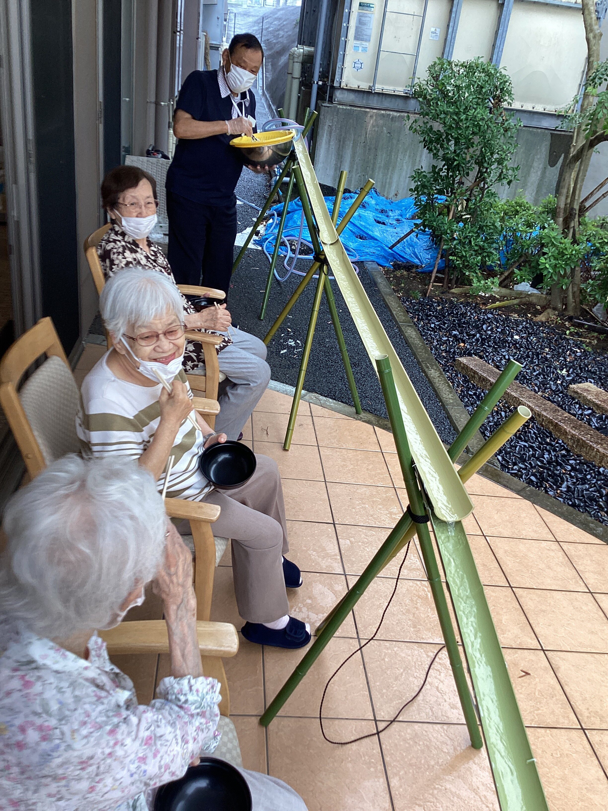 夏の風物詩🎐【流しそうめん】