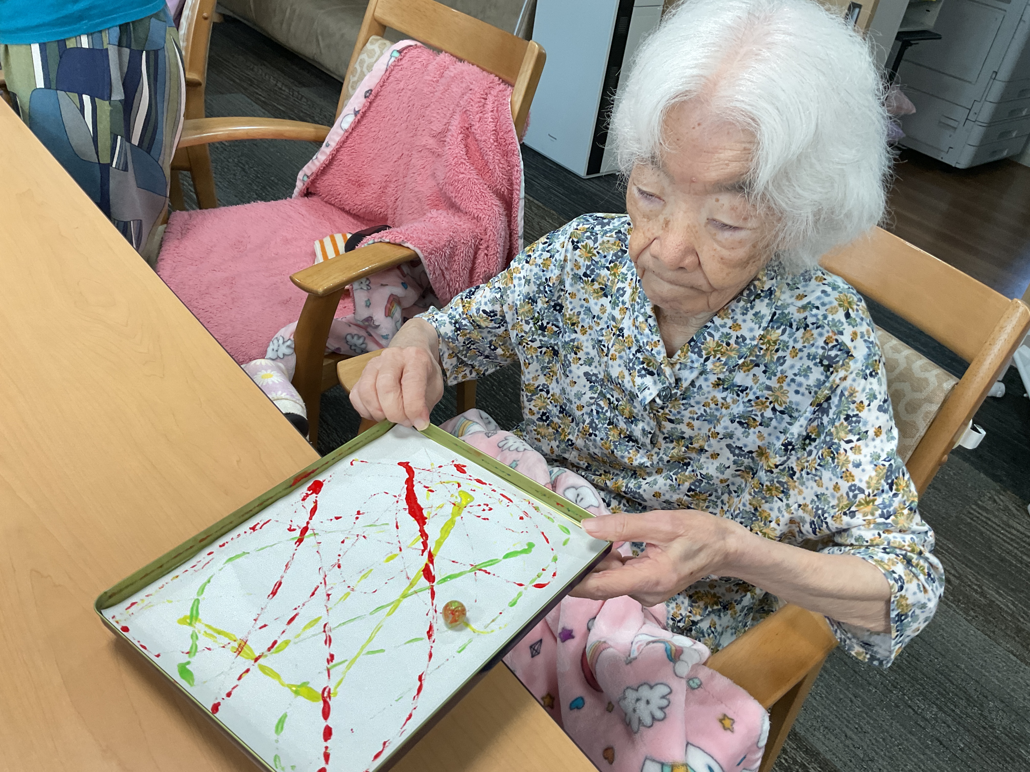 ビー玉アート♪