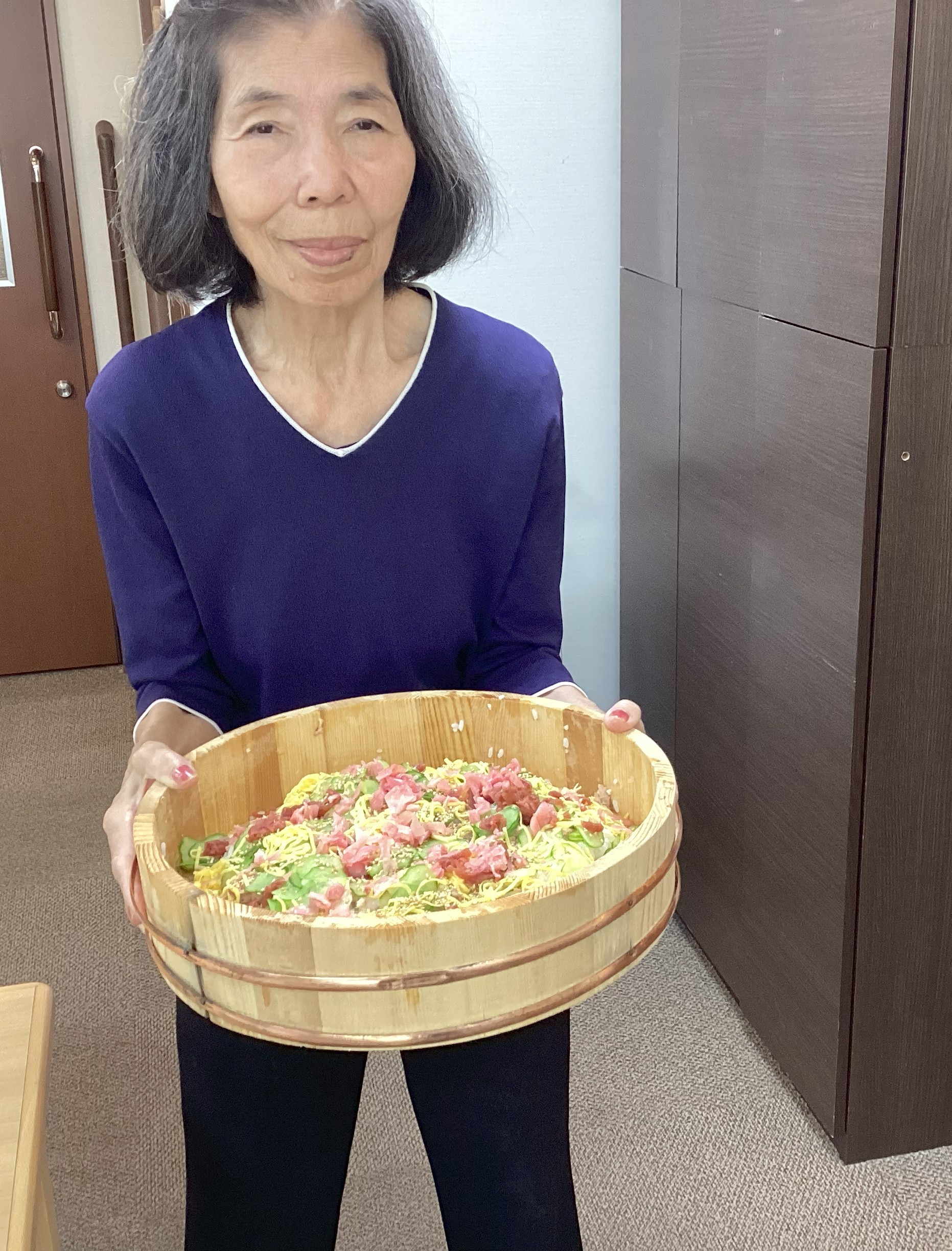 食レク「梅ちらし寿司」
