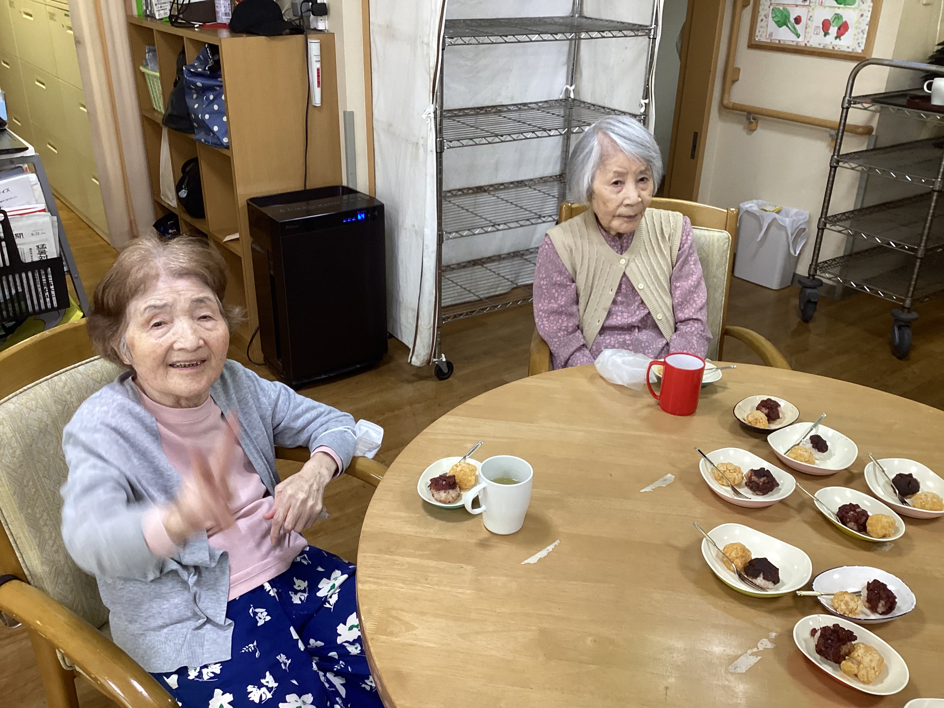 秋分の日　おはぎ作り