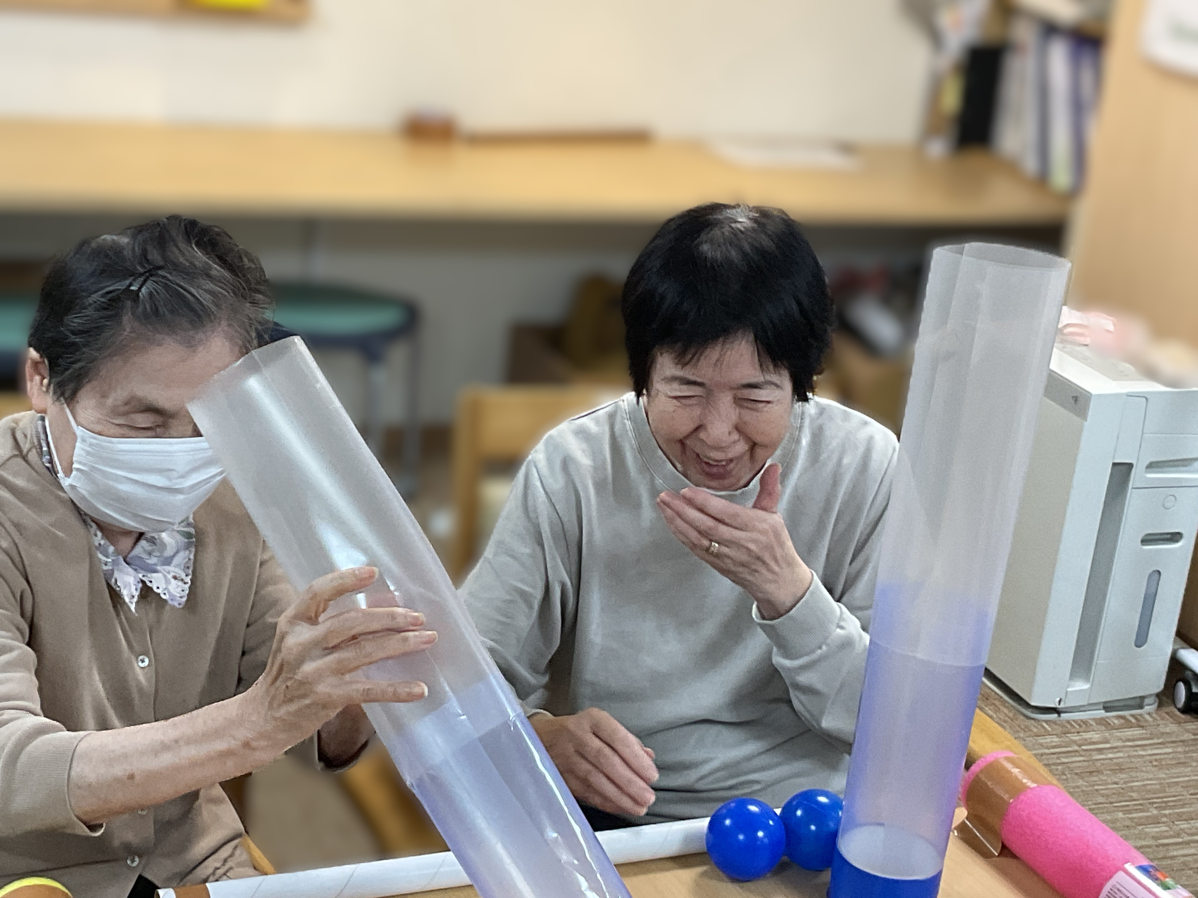 🔵協力ボール取り🔴