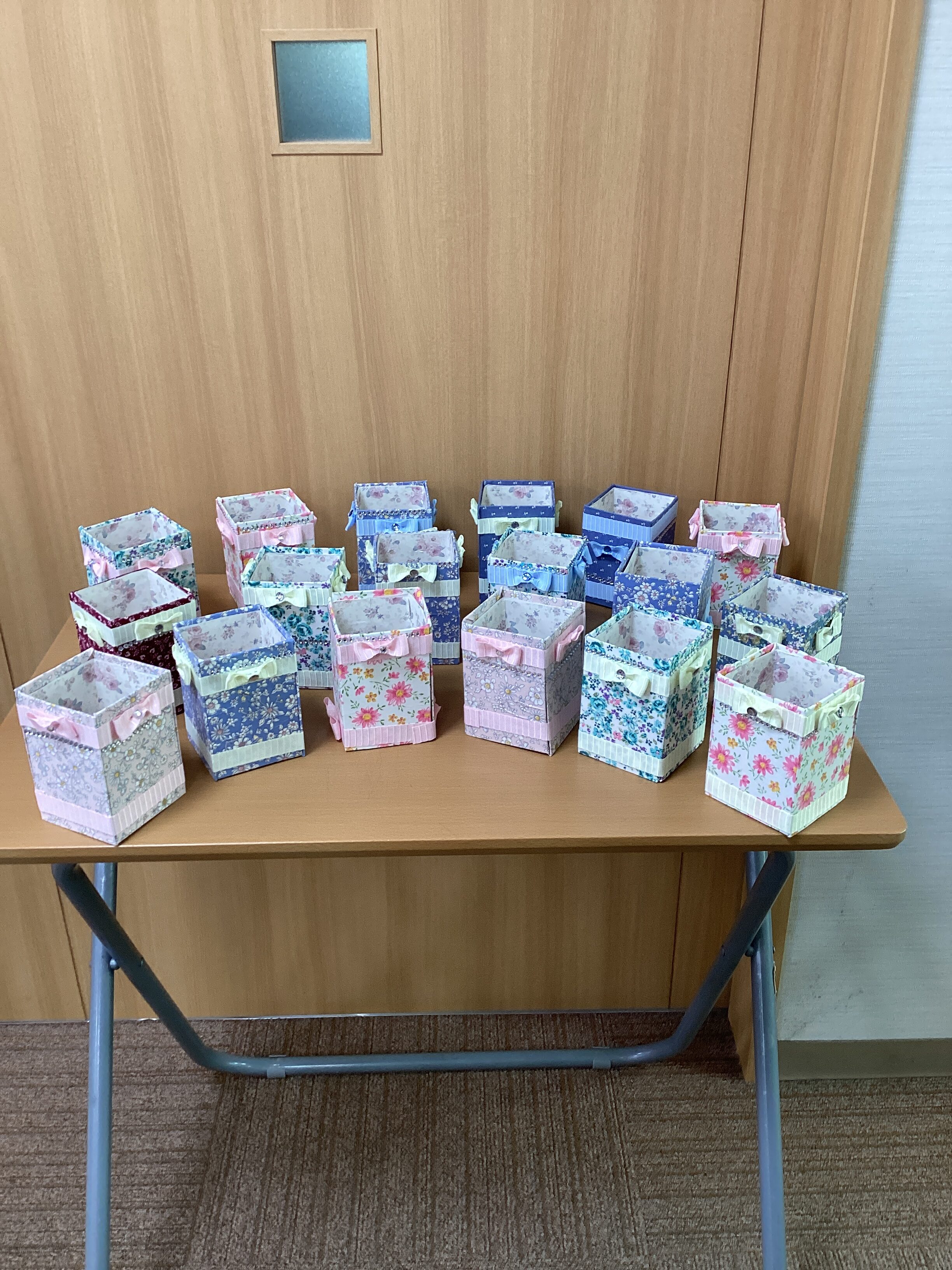 創作レク🌸小物入れ🌸