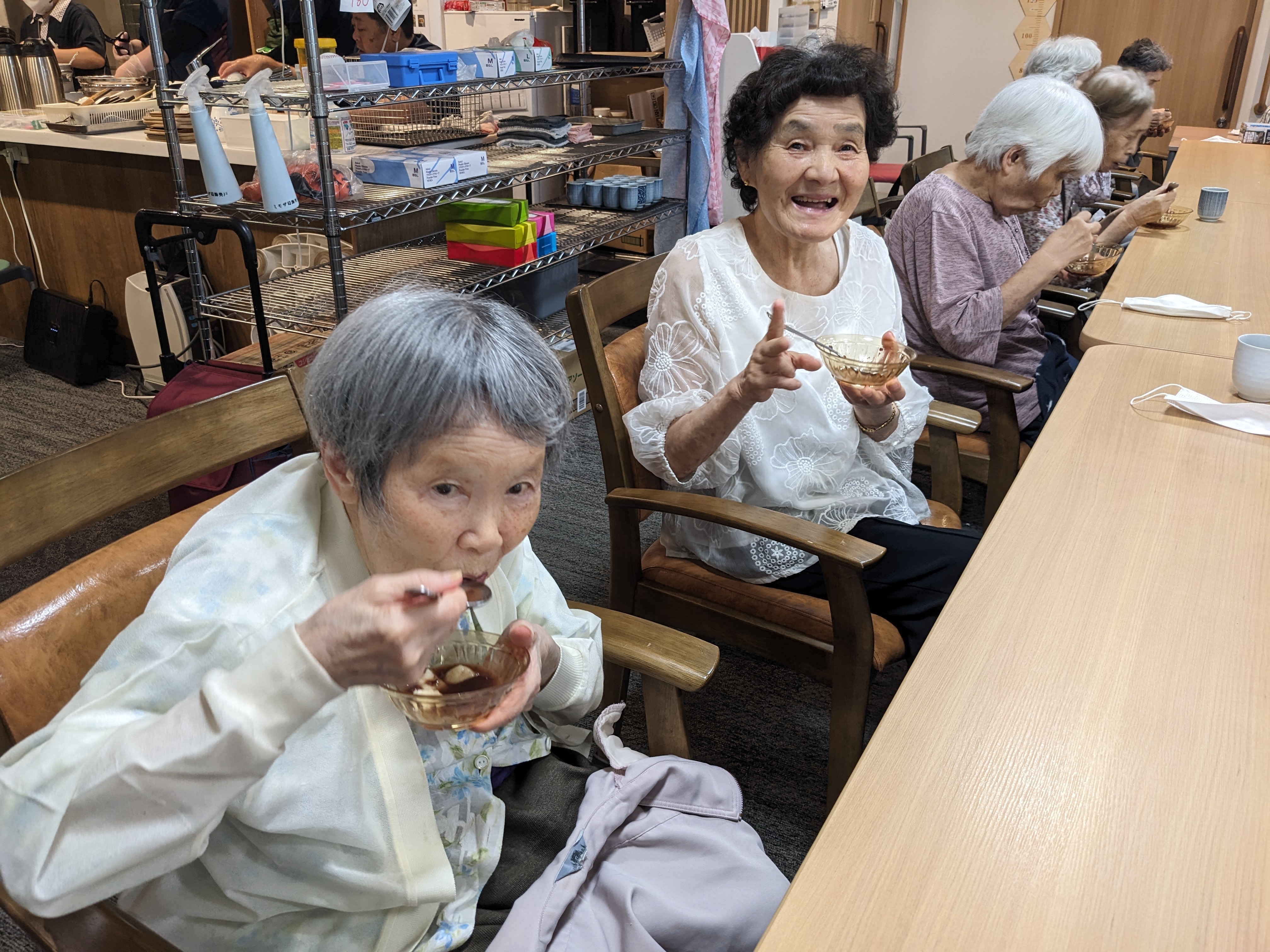 【葛飾奥戸】おやつレク　ひやしぜんざい（8月）