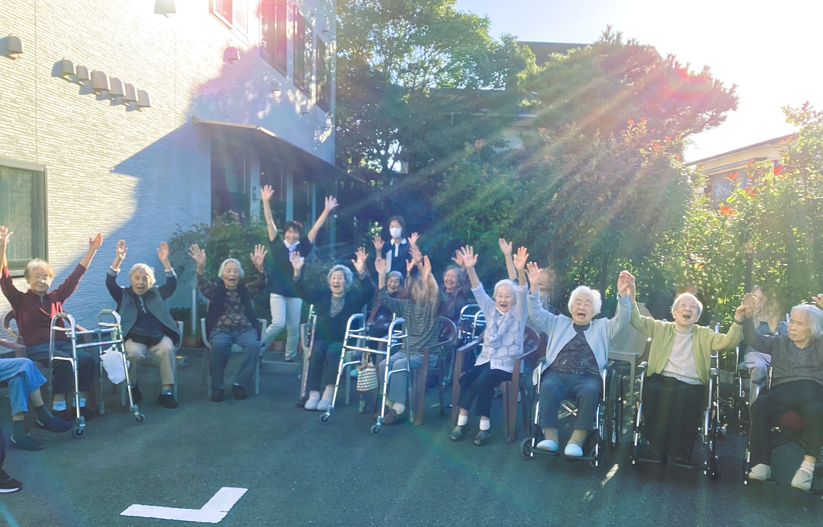 秋晴れでした☀