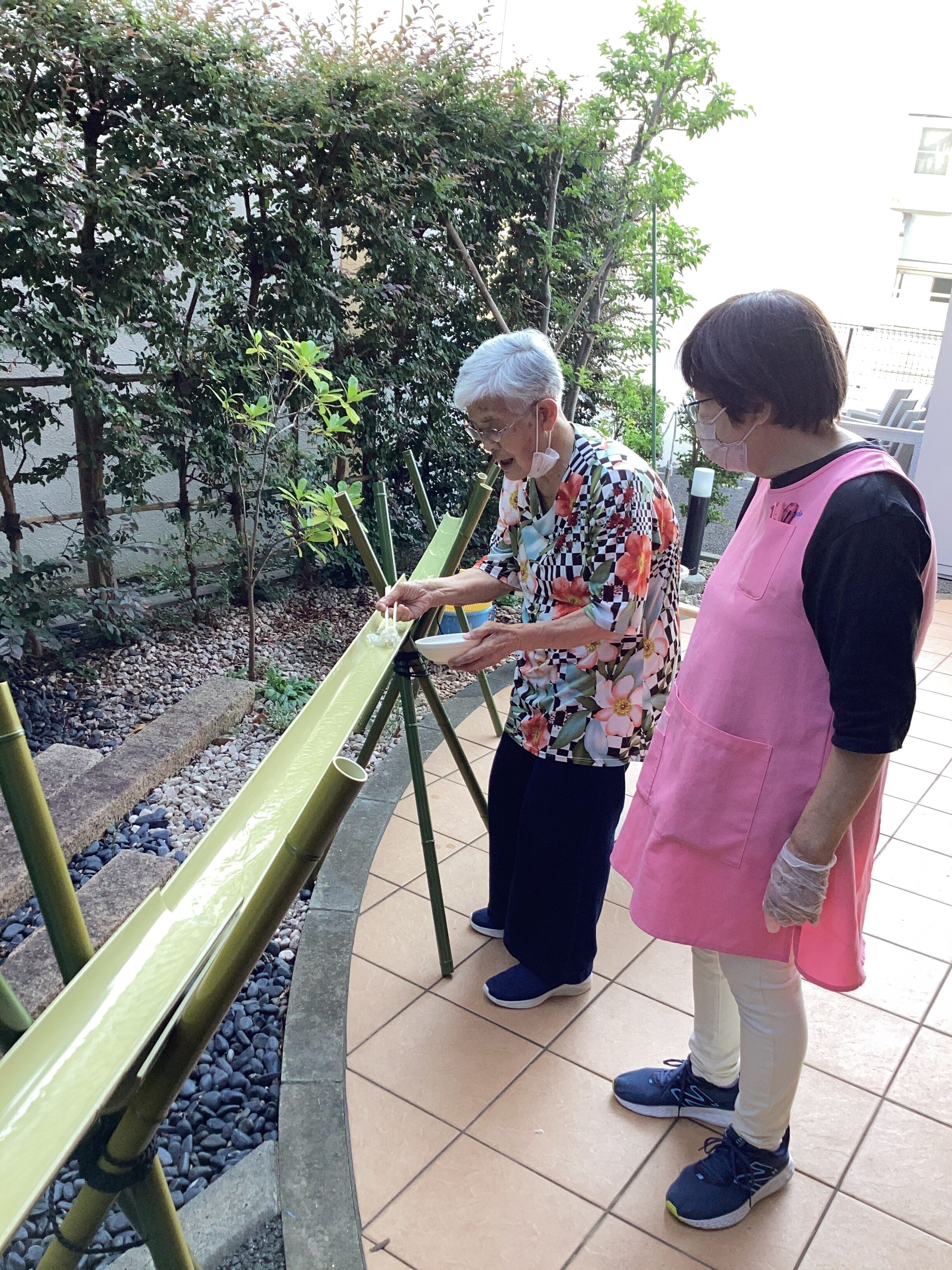残暑☀が厳しいので…２回目～流し素麺～