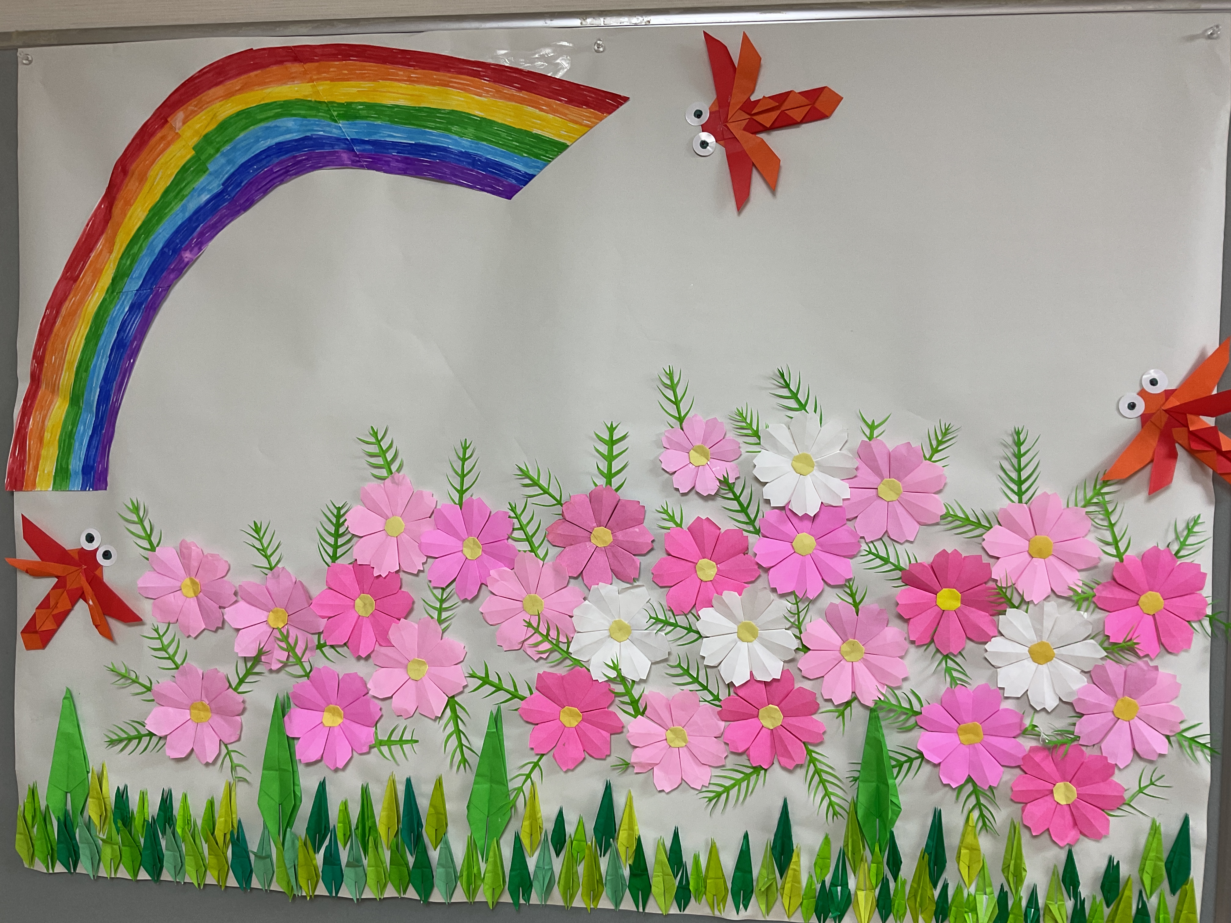 🌸秋桜と赤トンボ>ï<