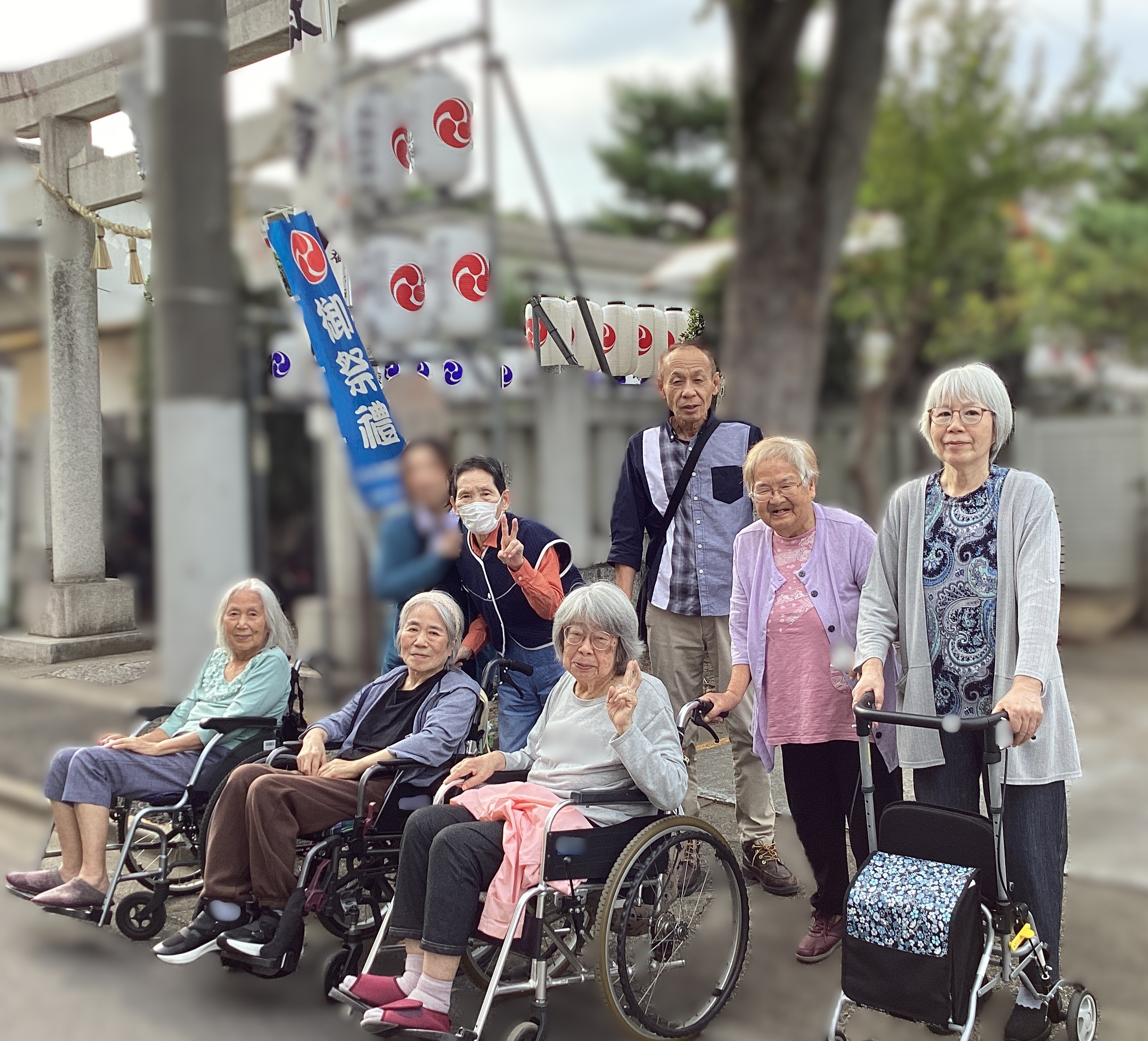 ⛩️先日近くの神社で納涼祭👘に参加して来ました⛩️