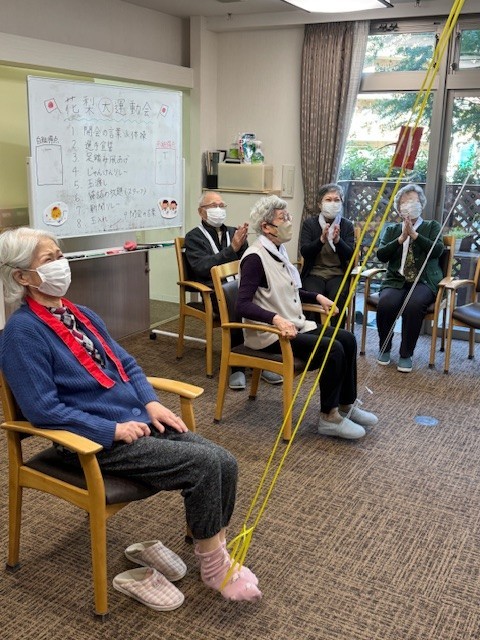 大運動会の凧あげ