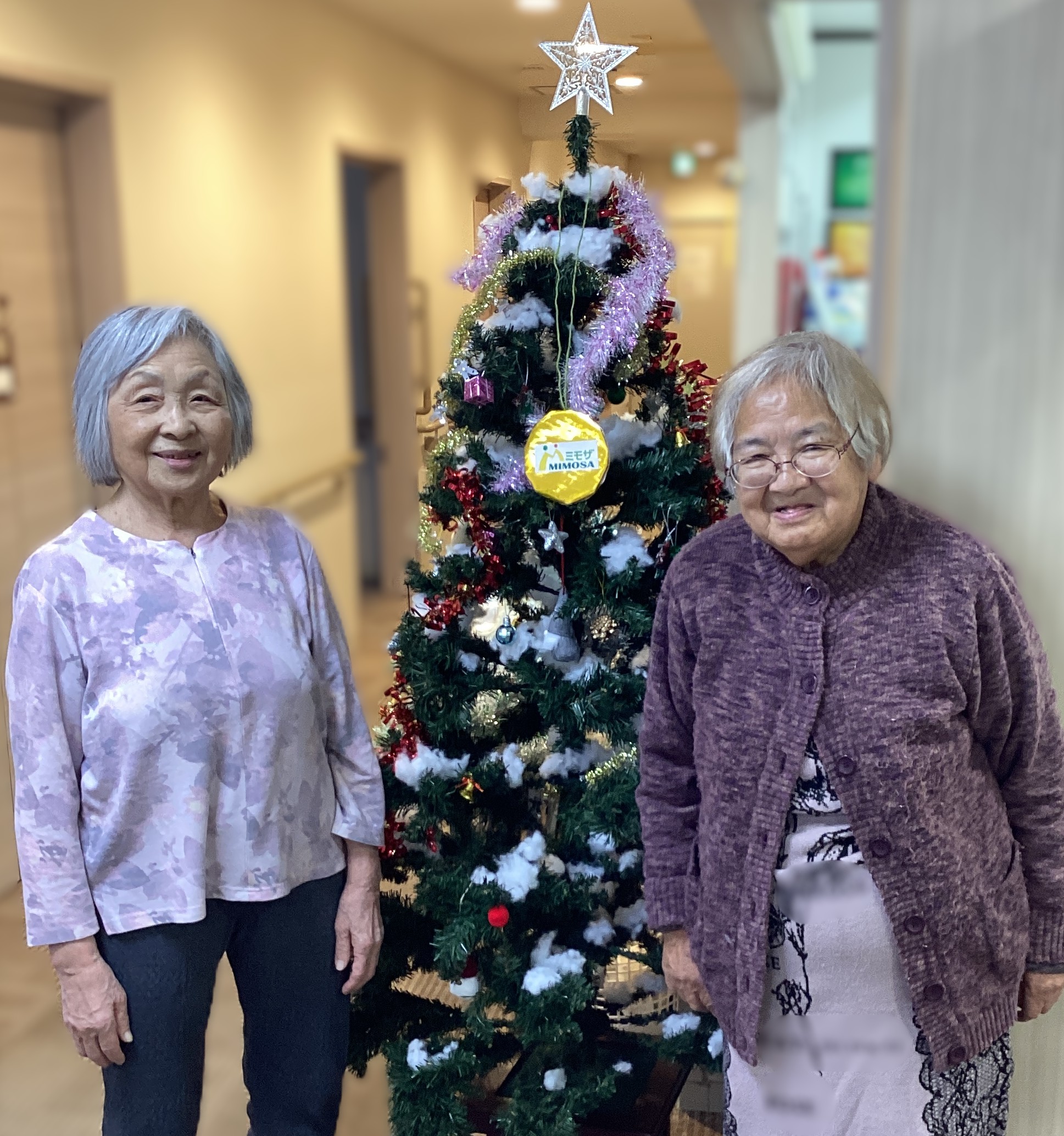 🎄🎅ミモザ足立六木のクリスマスツリー完成🎅🎄