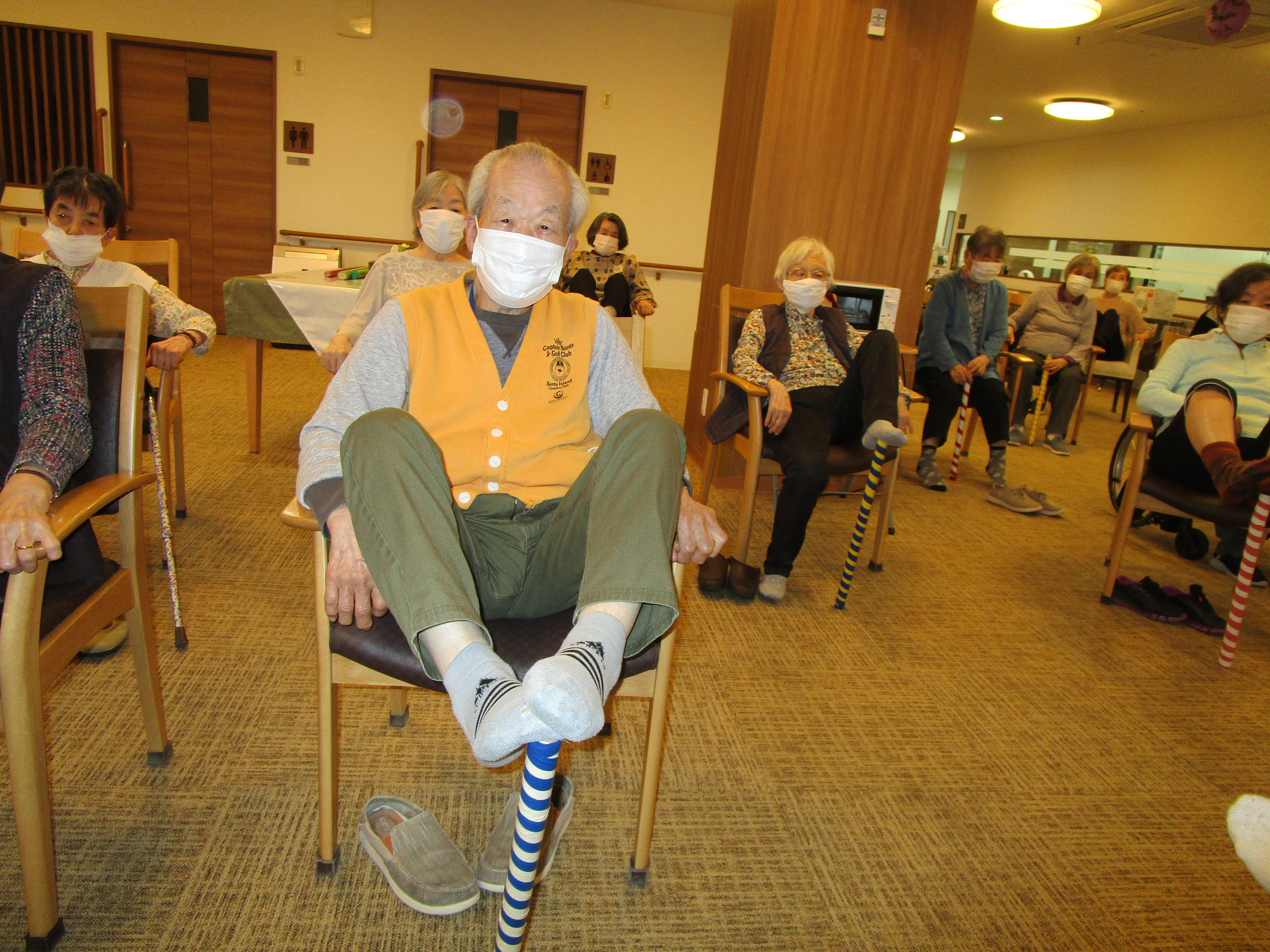 ゆずリハ先生のモリモリ体操して頂きましたヽ(^。^)ノ