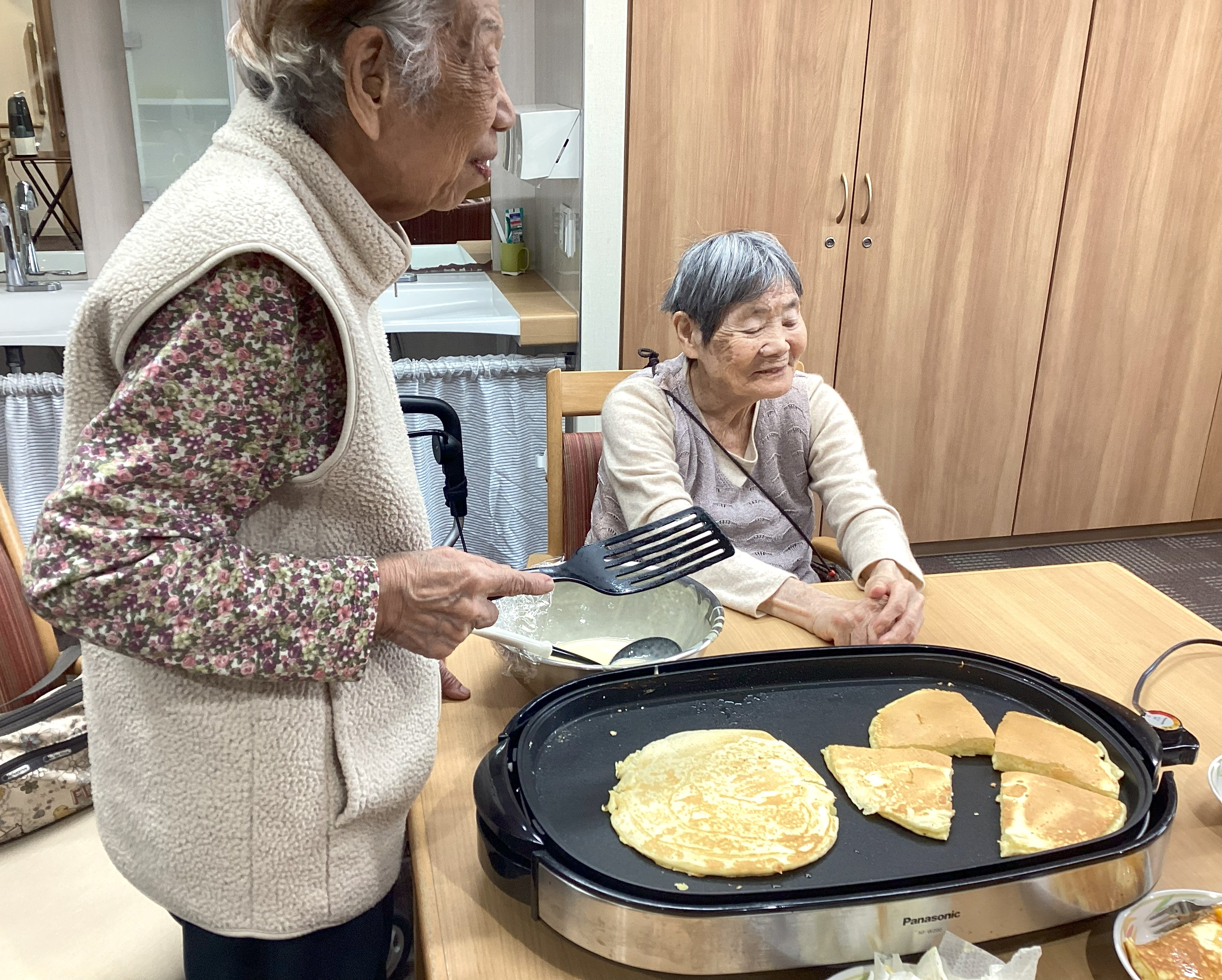 楽しくホットケーキ